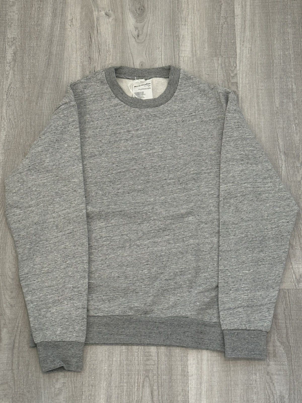 Acne Studios Acne Studios Grey Fleece Crewneck Sweatshirt Size US M / EU 48-50 / 2 - 1 Thumbnail