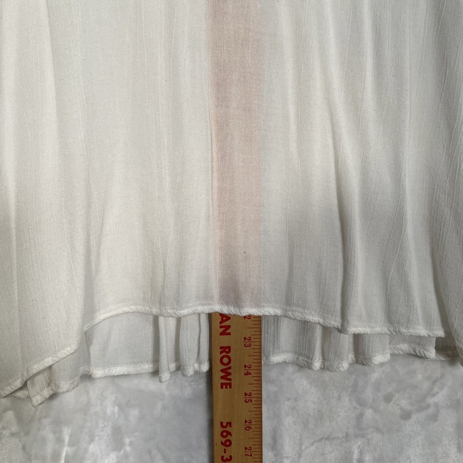 O'Neill Oneill Women’s Boho Peasant Top White Shirt SIZE Sm Brown Size S / US 4 / IT 40 - 4 Thumbnail