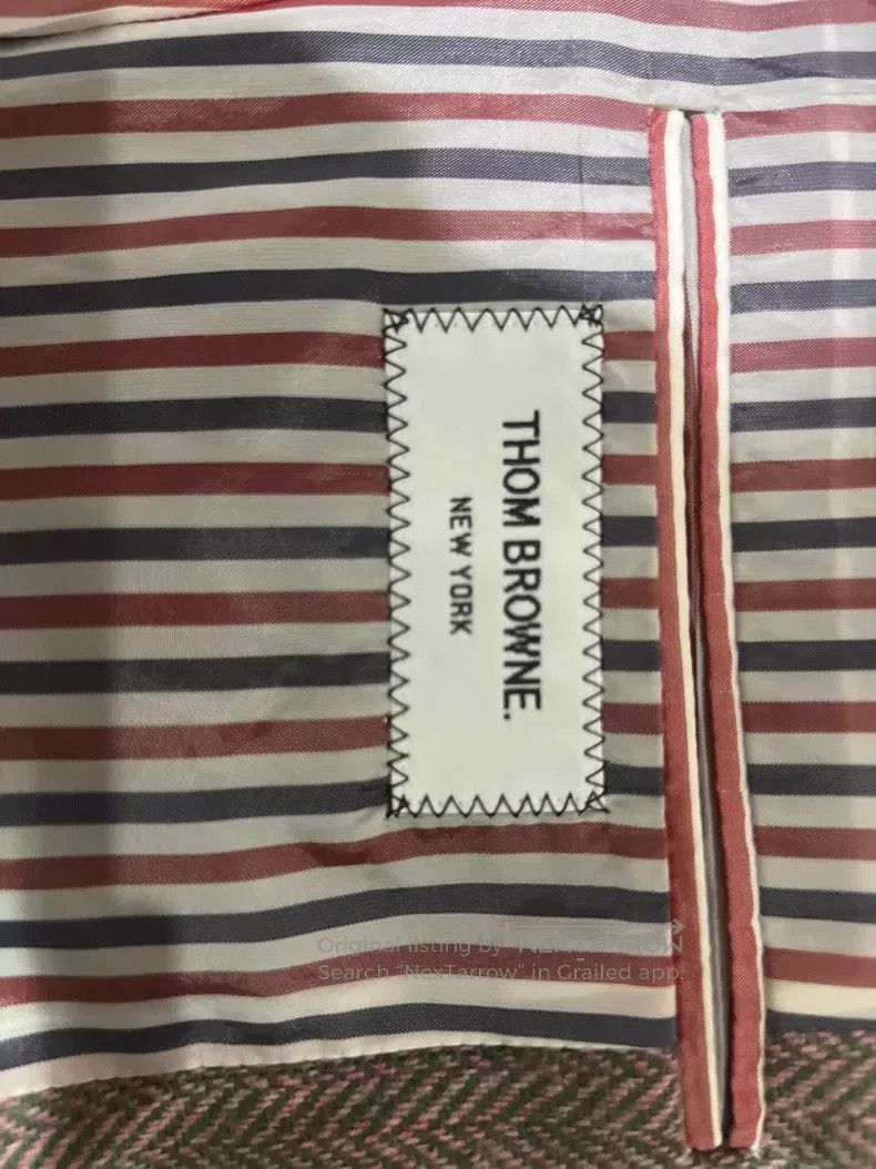Thom Browne Thom Browne Pink and green striped casual jacket Size US S / EU 44-46 / 1 - 4 Thumbnail