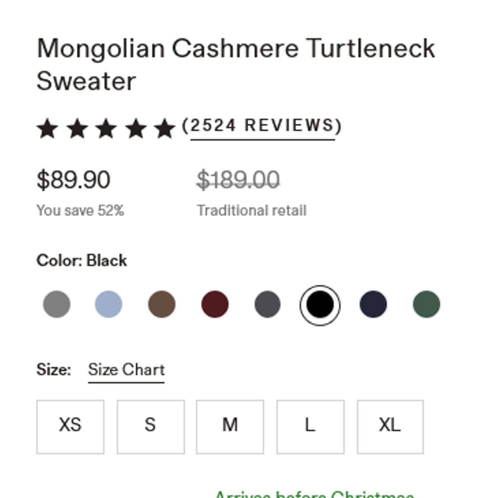 Quince Quince Mongolian Cashmere Turtleneck Sweater NWT Size S Size S / US 4 / IT 40 - 7 Thumbnail
