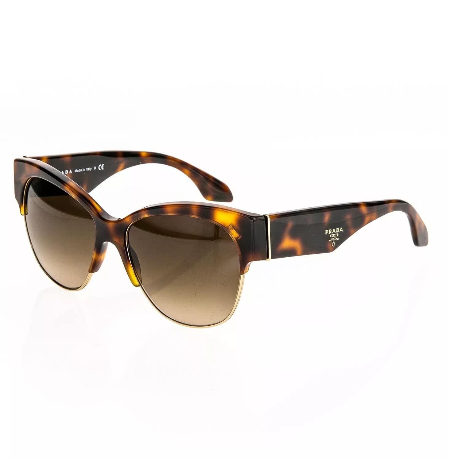 Prada PRADA Cat Eye Chunky PR11RS Tortoise Gradient Sunglasses 11R Size ONE SIZE - 7 Thumbnail