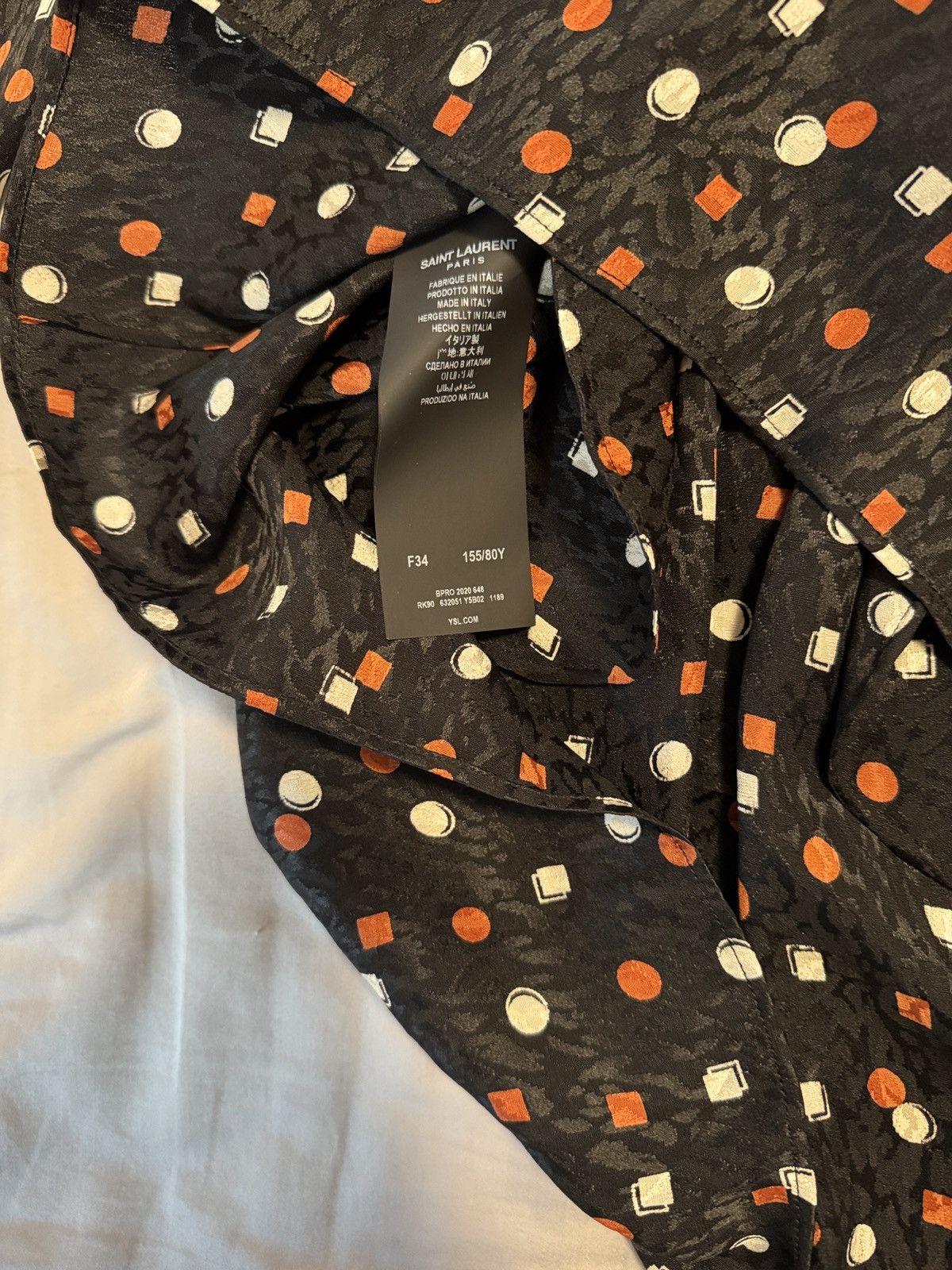 Saint Laurent Paris SAINT LAURENT Polka Dot Dress Size XXS / US 00 / IT 34 - 6 Thumbnail