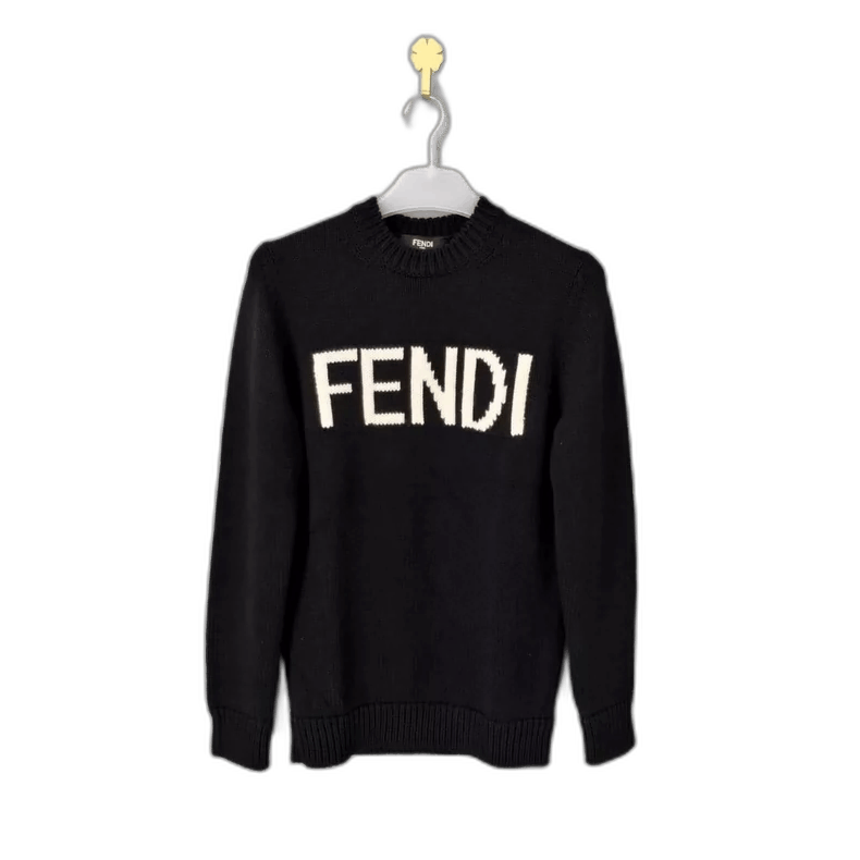 Fendi Fendi Logo Sweater with Front Letters Size US L / EU 52-54 / 3 - 1 Thumbnail