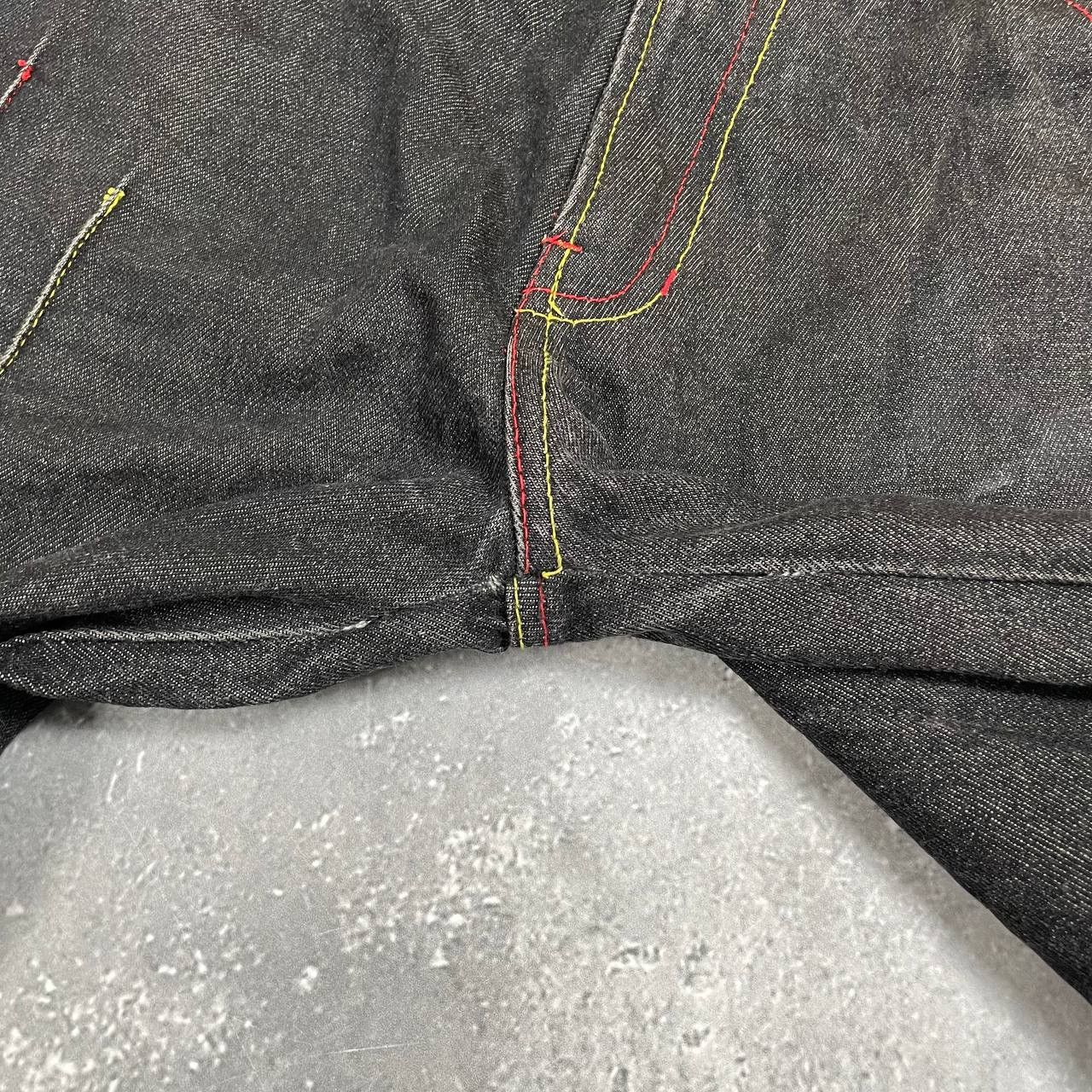 Japanese Brand × Vintage Vintage 2000s Raw Blue Rap Hip Hop Jeans Gray Size 34 Size US 34 / EU 50 - 20 Thumbnail