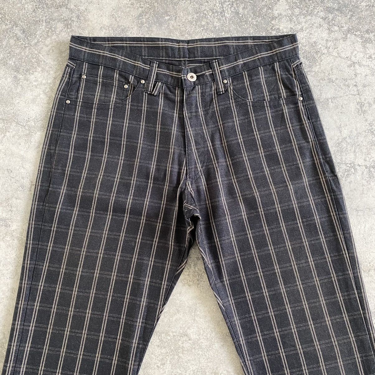 Vintage VTG Men’s Melrose Made In Japan Checker Flared Jeans Size US 30 / EU 46 - 3 Thumbnail