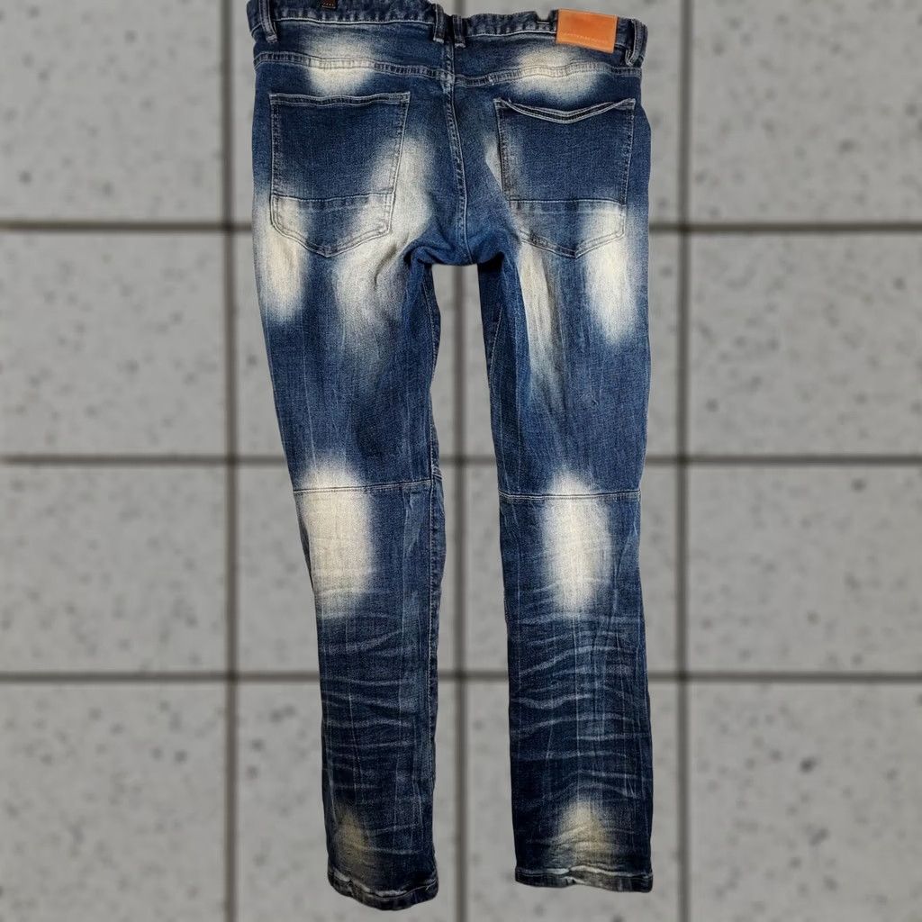 Denime Smoke Rise jeans Distressed Moto Straight 40x34 Mens Blue Denim 5-Pocket Grunge Vintage N/A Size US 40 / EU 56 - 1 Thumbnail