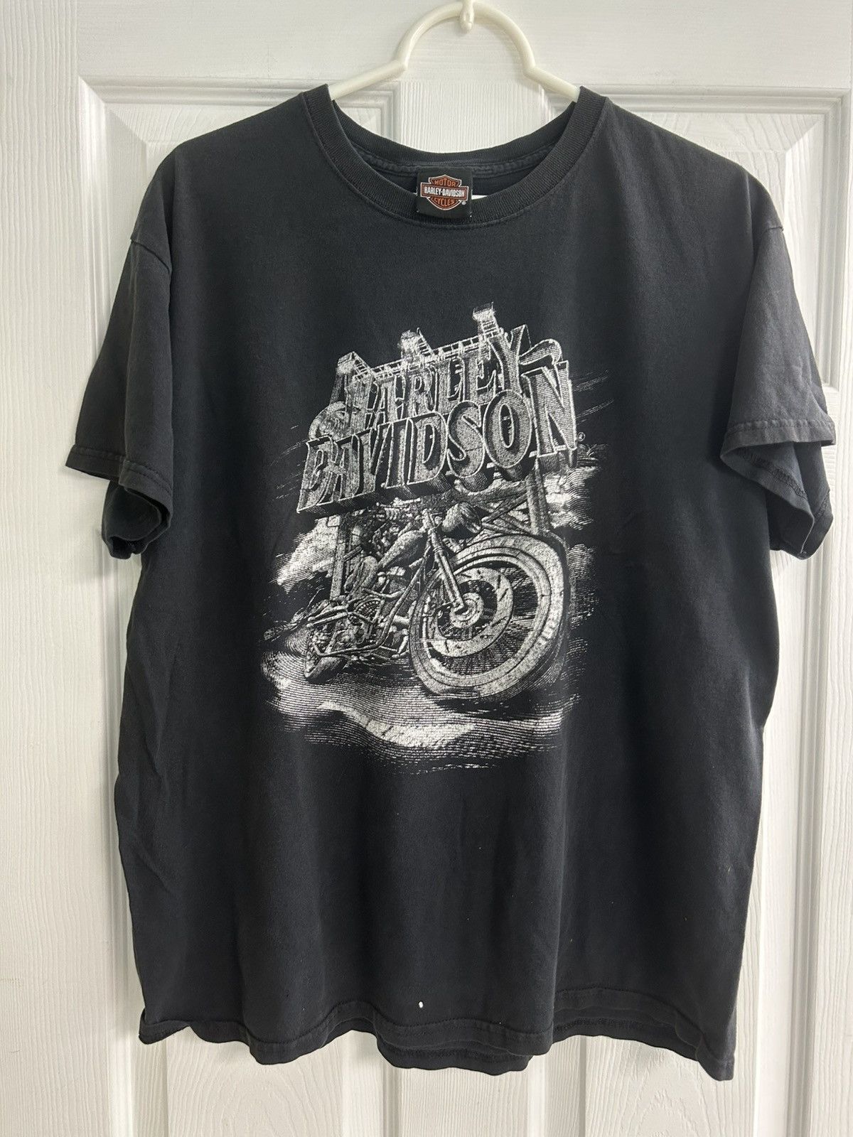 Harley Davidson Harley Davidson Belize Faded Motorcycle Graphic Tshirt Size US XL / EU 56 / 4 - 1 Thumbnail