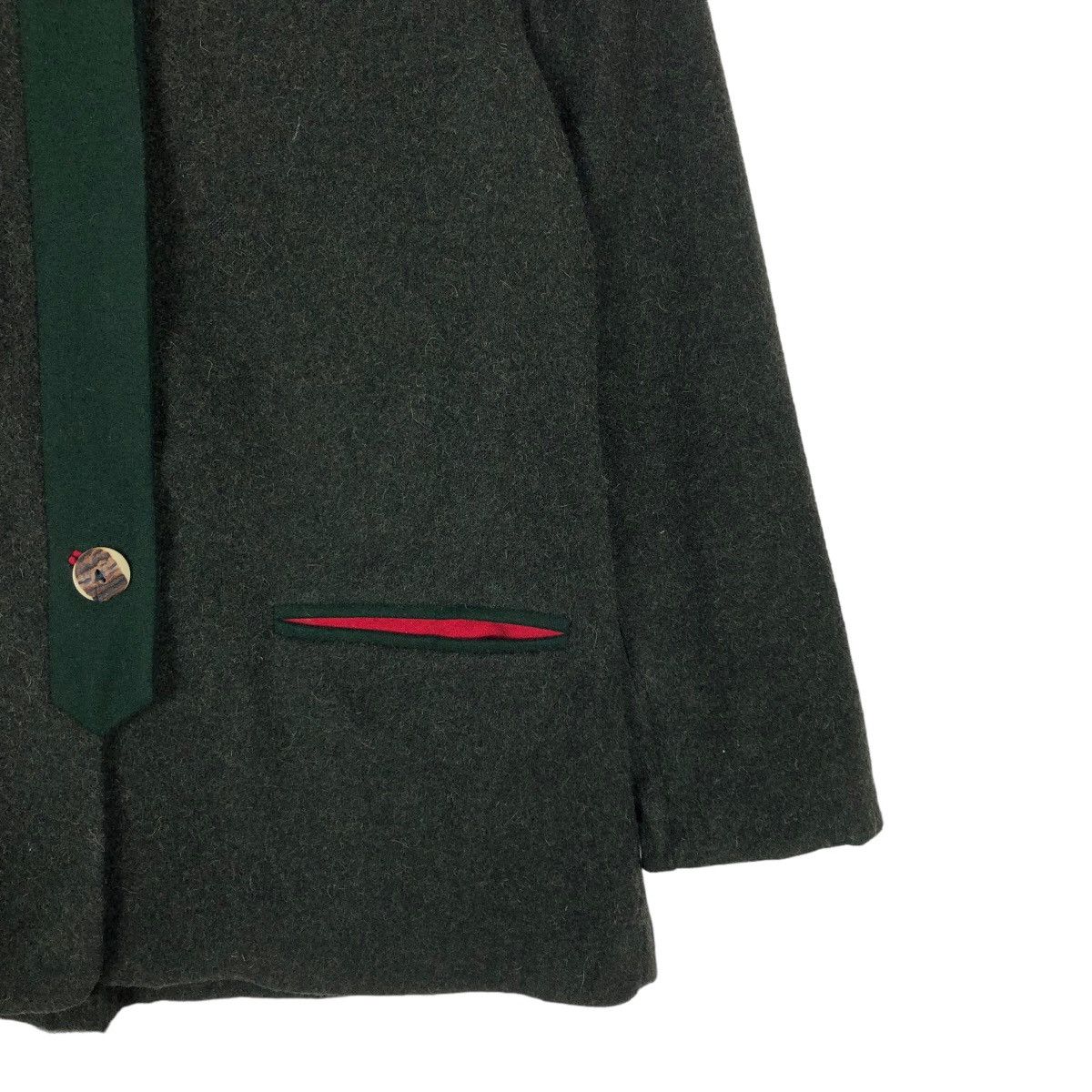 Vintage 🔥Rich Green - Military Style Design Wool Jacket Size US M / EU 48-50 / 2 - 4 Thumbnail