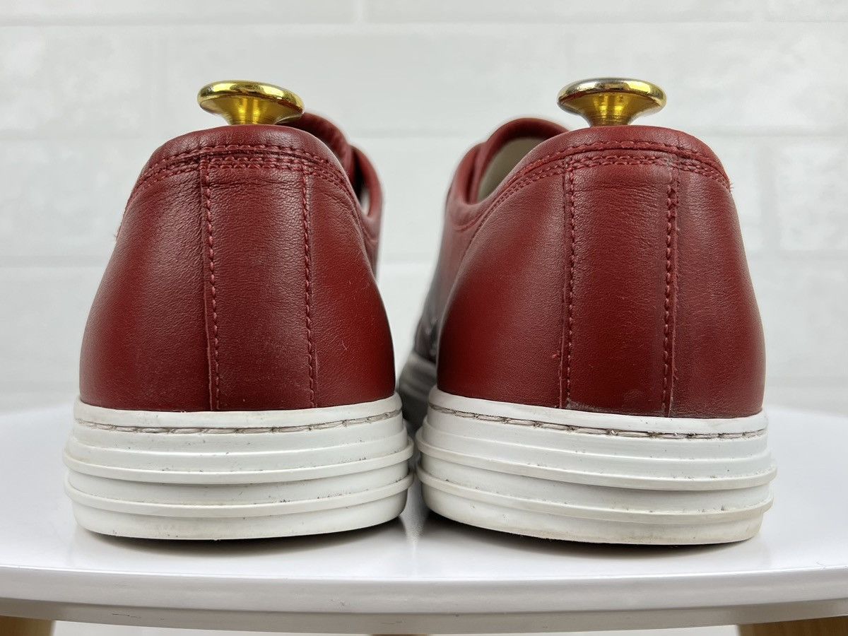 Gucci GUCCI Sneakers Low Top Leather GG Miro Soft Metal Logo Red Size US 8.5 / EU 41-42 - 9 Thumbnail