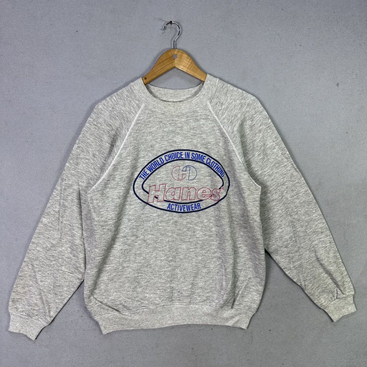 Hanes Vintage Hanes Activewear Sweatshirt USA 90s Size US L / EU 52-54 / 3 - 1 Thumbnail
