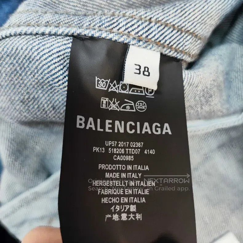 Balenciaga Balenciaga Denim Blazer Long Coat Size XS / US 0-2 / IT 36-38 - 7 Thumbnail