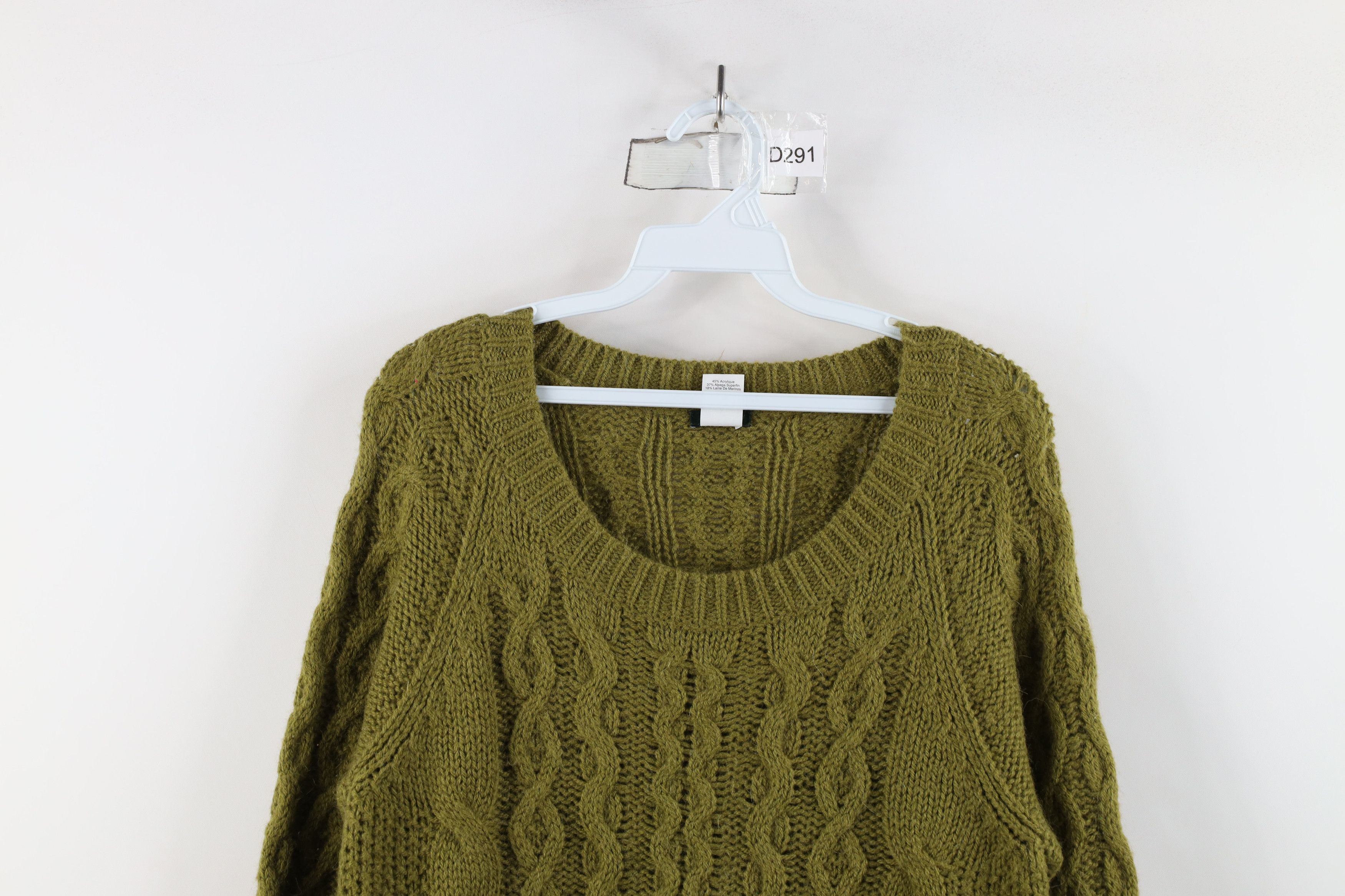 J.Crew × Vintage Vintage J Crew Blend Chunky Cable Knit Fisherman Sweater Size L / US 10 / IT 46 - 2 Thumbnail