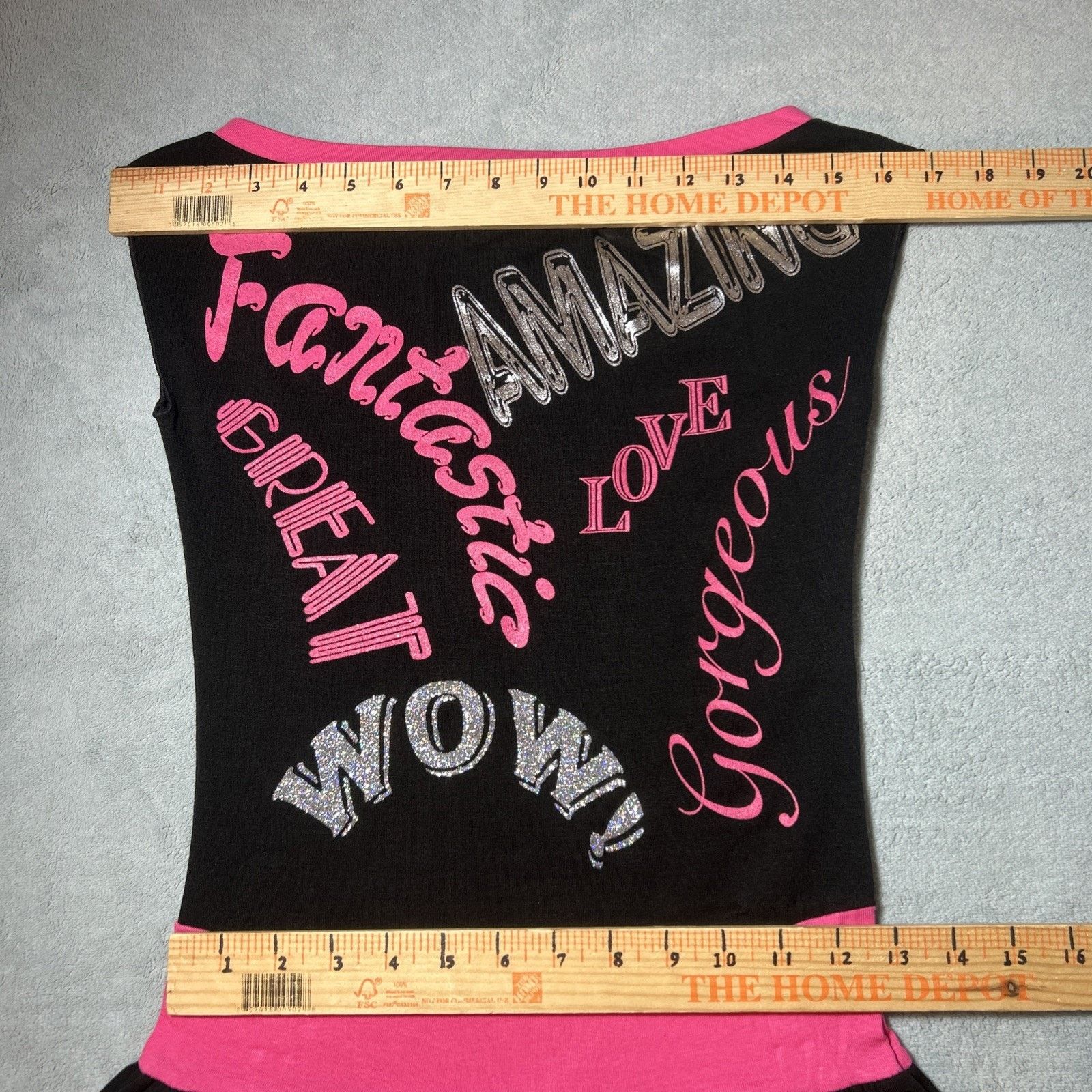 Farm Rio Paper Tag Peplum Top Dress Shirt Women XS Pink Glittery Cute Size XS / US 0-2 / IT 36-38 - 13 Thumbnail