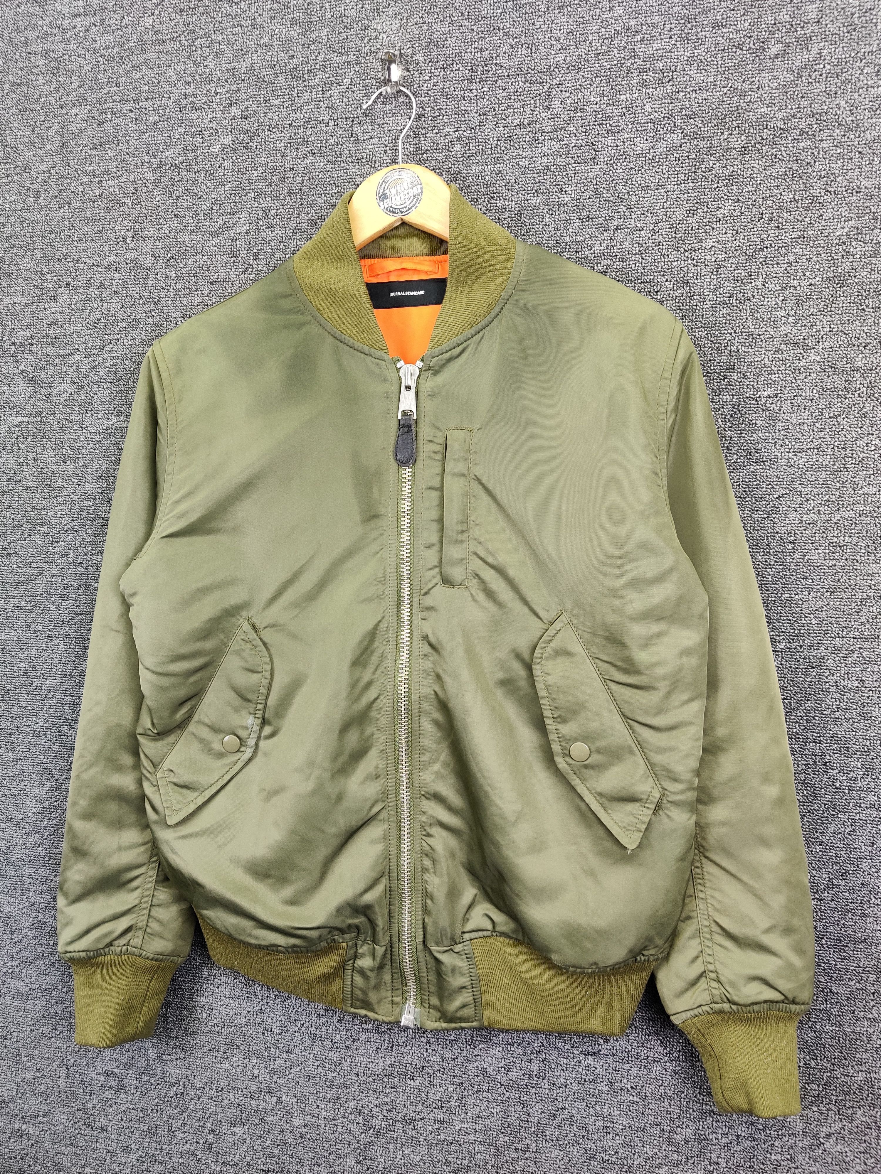 Japanese Brand Vintage Journal Standard Bomber Flight Jacket Olive Green Size US M / EU 48-50 / 2 - 2 Thumbnail