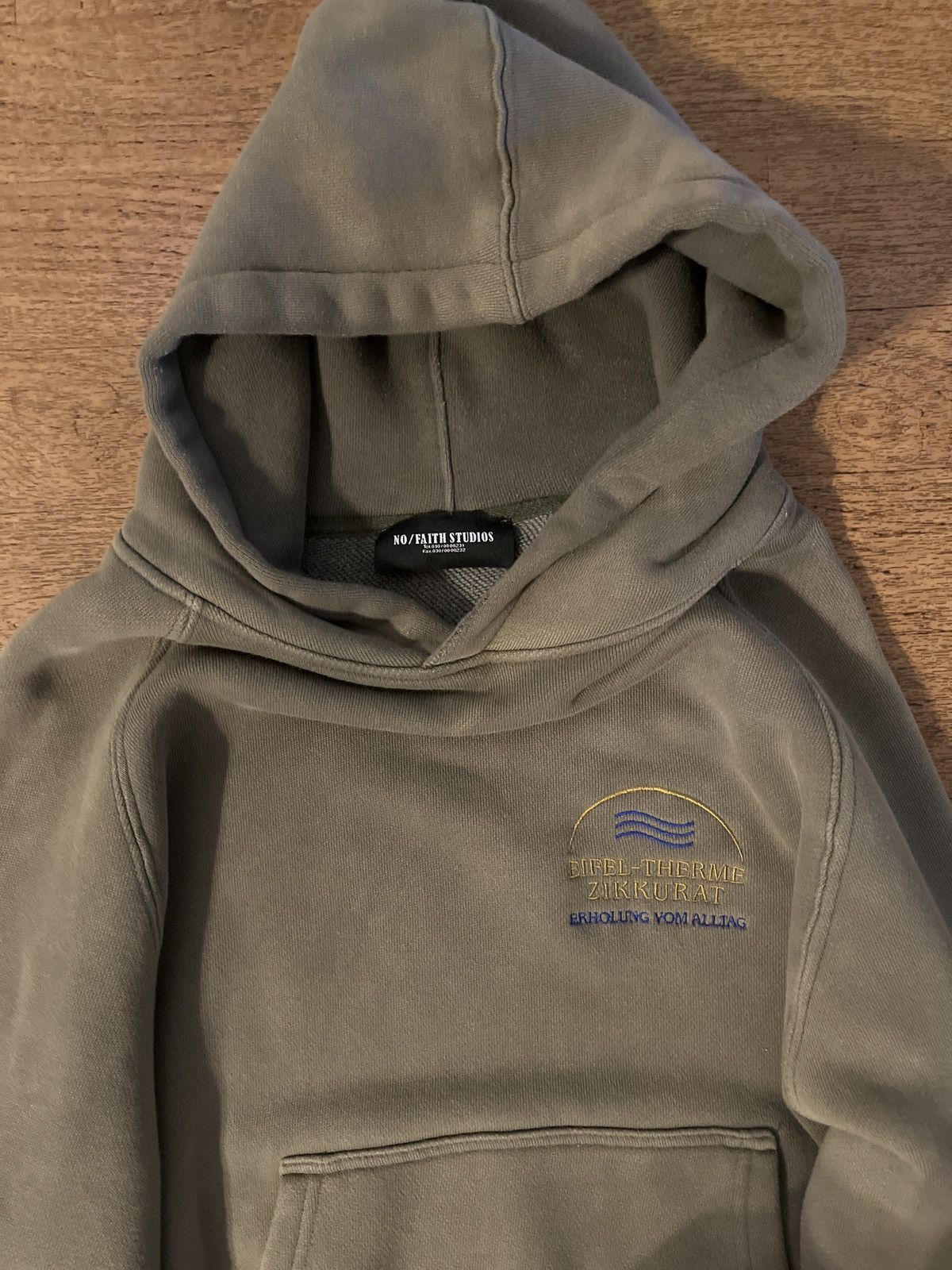SPLIT ZIP JACKET USED LIGHT GREEN – NO/FAITH STUDIOS