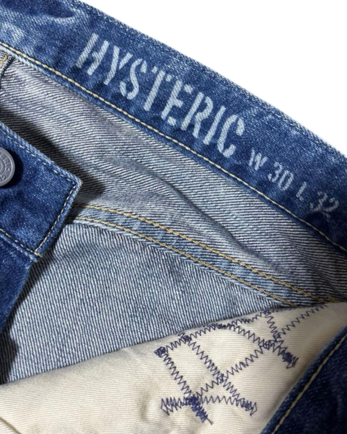 Hysteric Glamour Hysteric Glamour 🇯🇵 Komado Patch Work Studded Denim Jeans Size US 30 / EU 46 - 3 Thumbnail