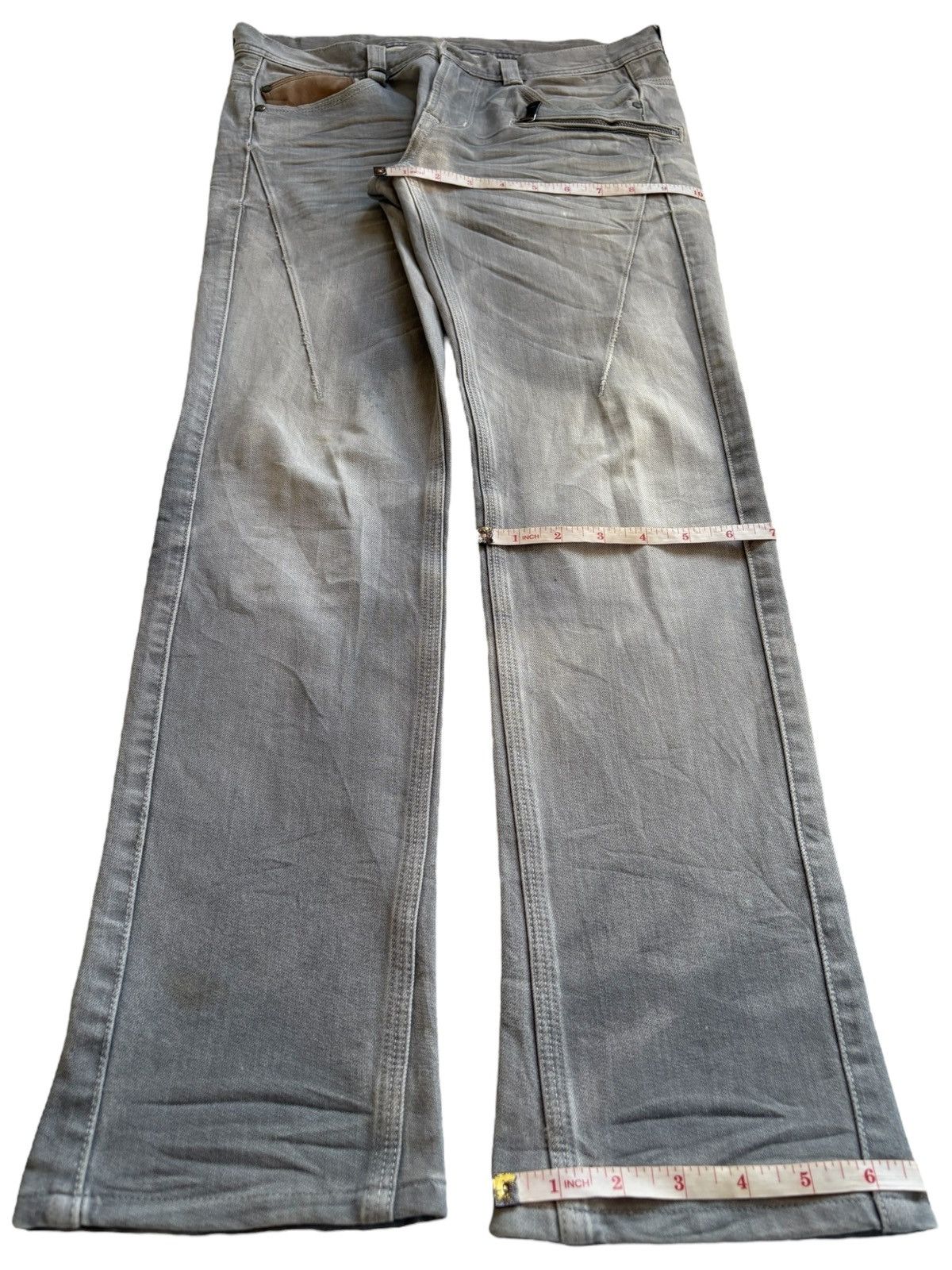 Japanese Brand × Tornado Mart Vintage Hideaways Nicole Tactical Distress Rip Bootcut Jean Size US 30 / EU 46 - 15 Thumbnail
