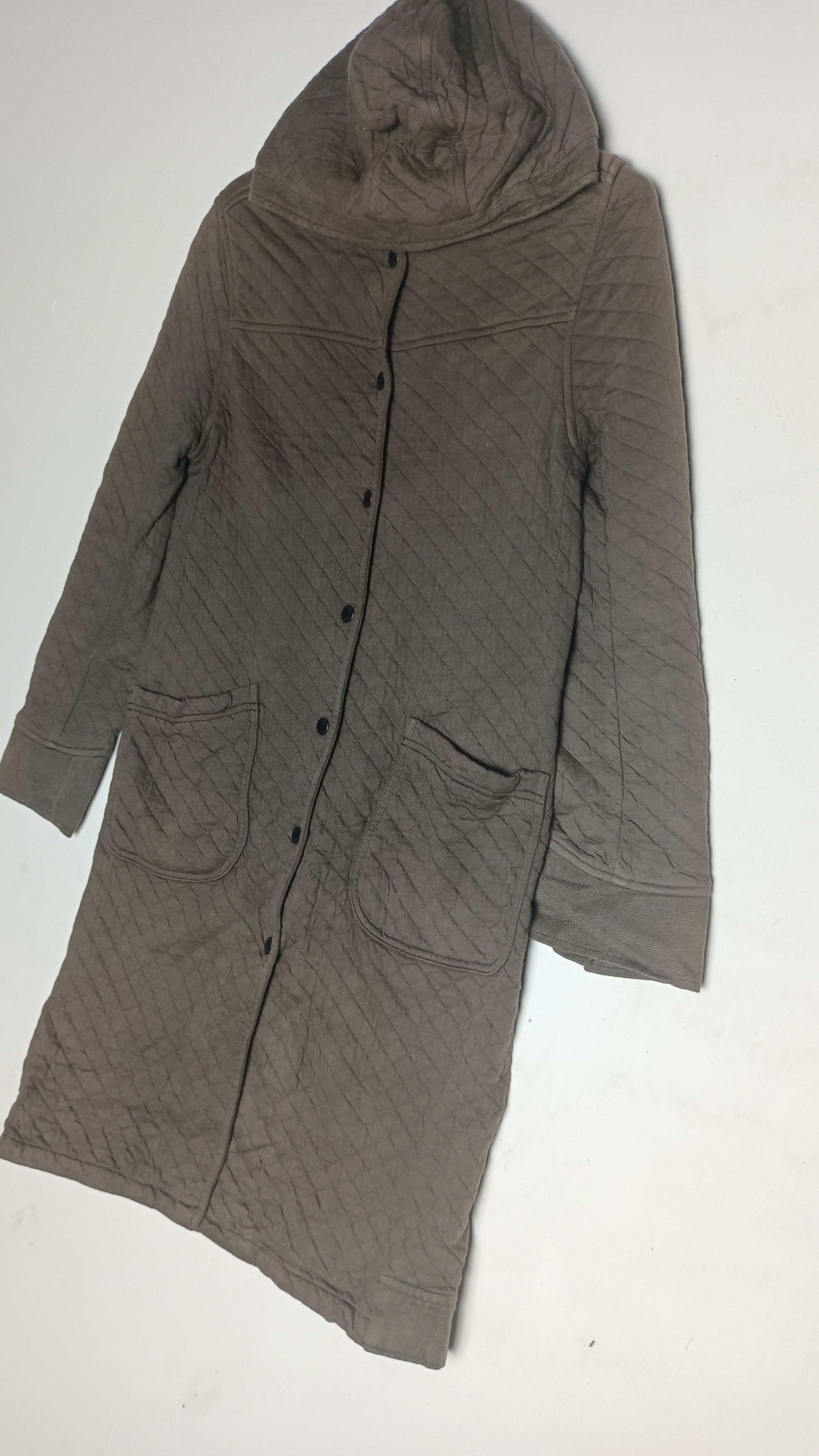 Designer Armen Women's Quilted French Hooded Coat Size S / US 4 / IT 40 - 7 Thumbnail