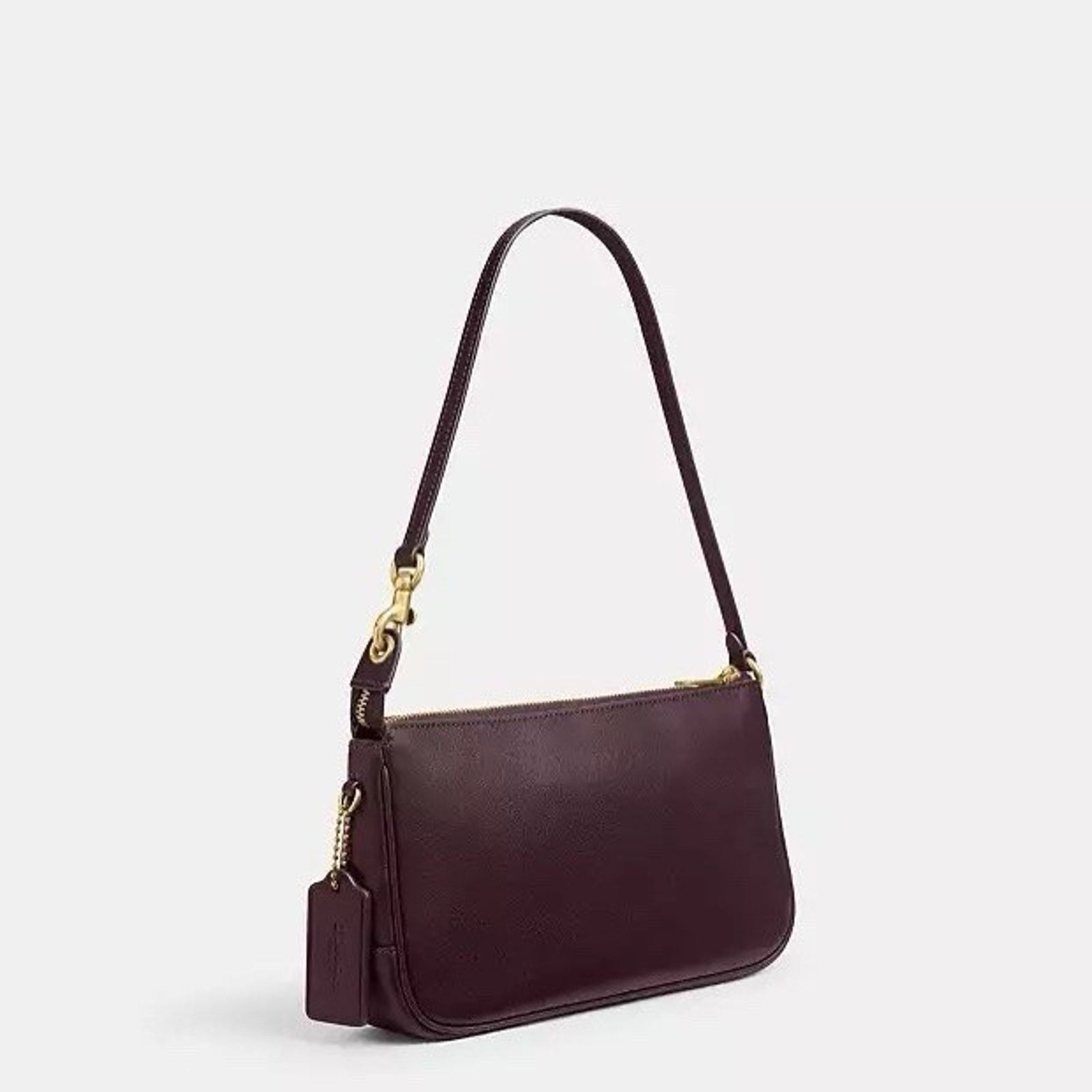 Coach NWT Coach Plaza Bag Brass/Black Currant Leather CCC41 Size ONE SIZE - 13 Thumbnail