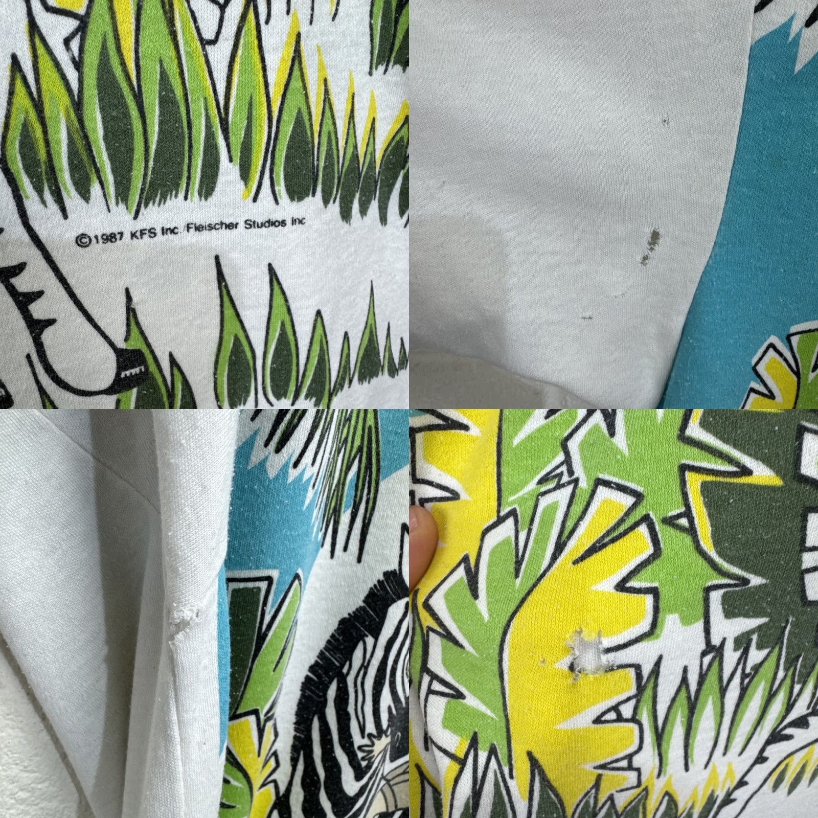 Vintage VINTAGE Betty Boop BJ Frog T Shirt 1980s Unisex XL Cotton White Graphic Tee Zebra Safari 80s Retro Pop Culture Size US XL / EU 56 / 4 - 8 Thumbnail
