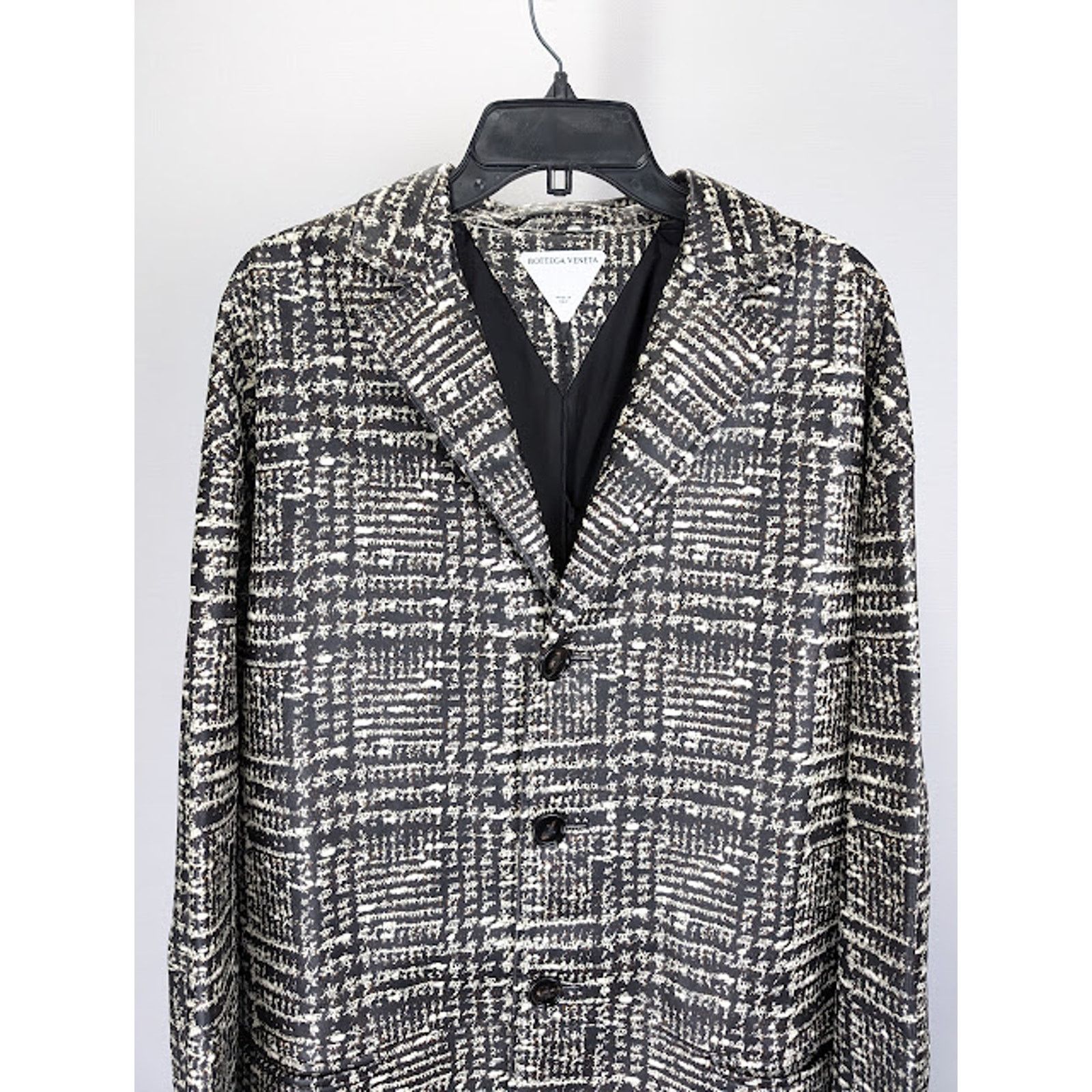 Bottega Veneta o1rshd1 Doucle Prince Of Wales Coat in White/Fondant/Camel Size US M / EU 48-50 / 2 - 3 Thumbnail