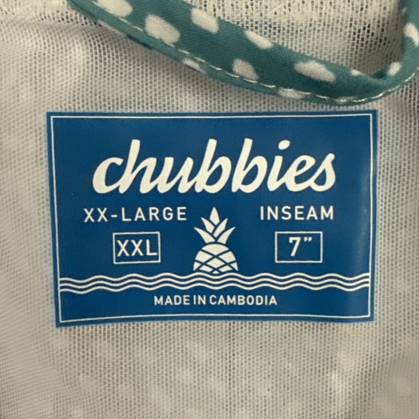 Chubbies Chubbies The Whale Sharks Swim Trunks Mens XXL Blue 7" NWT Size US 38 / EU 54 - 2 Thumbnail