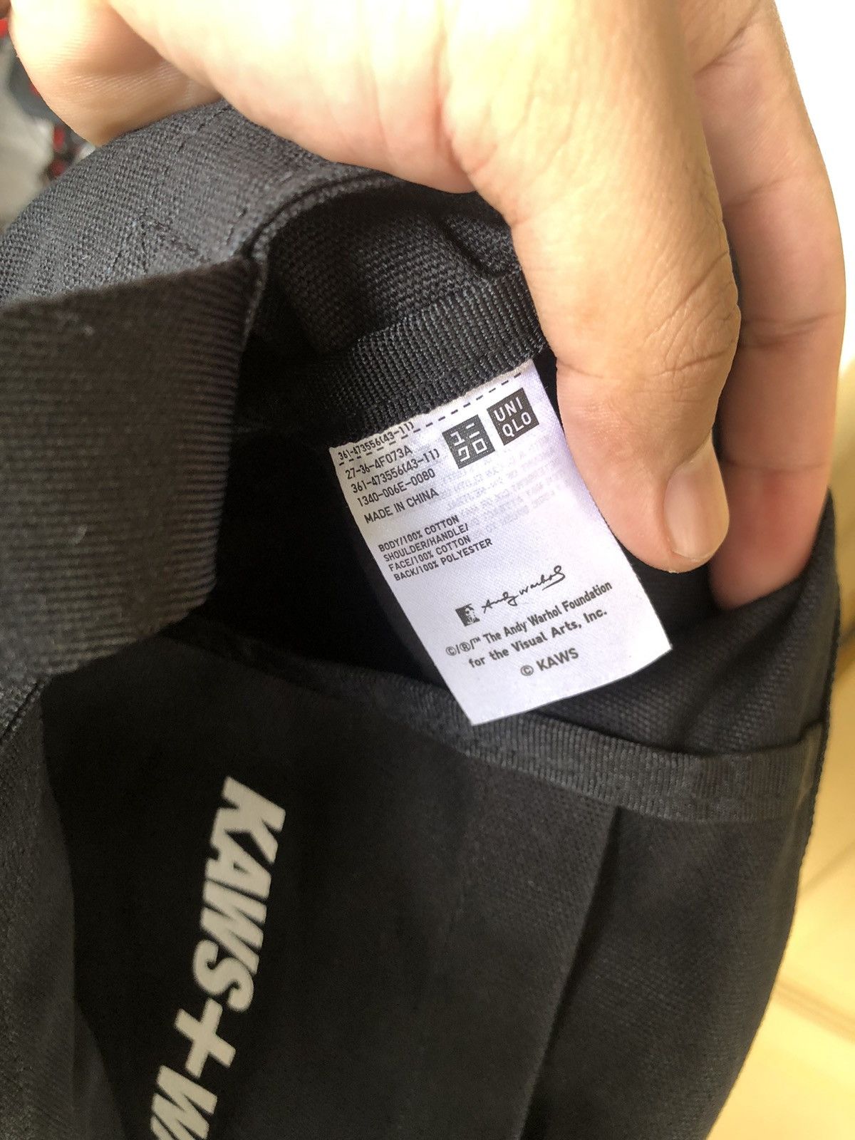Kaws Rare❗️Kaws x Andy Warhol Cross body Bag/ Tote Bag Size ONE SIZE - 20 Thumbnail