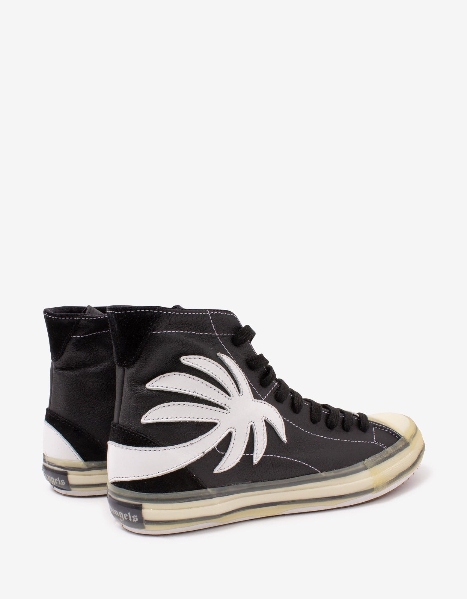 Palm Angels Palm Angels Black Palm Tree High Top Trainers Size US 9 / EU 42 - 7 Thumbnail