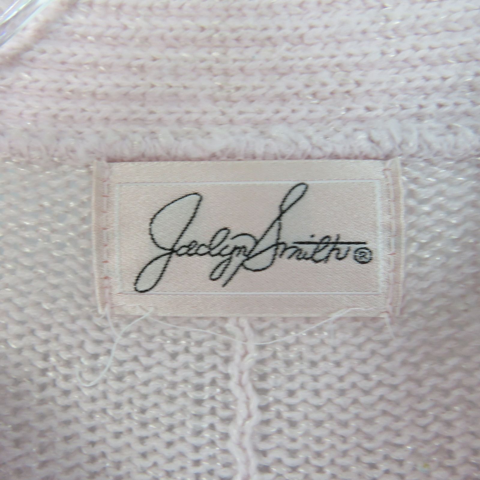 Vintage Vintage Pink Beaded Embroidered Sweater Large Grandmacore Size L / US 10 / IT 46 - 3 Thumbnail