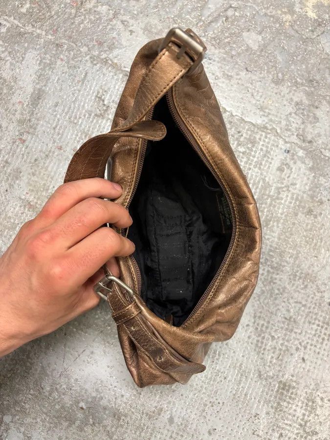 Designer × Jean Paul Gaultier × Vintage FW1999 Jean Paul Gaultier Marlene Dietrich Golden Brown Leather Bag Size ONE SIZE - 4 Thumbnail