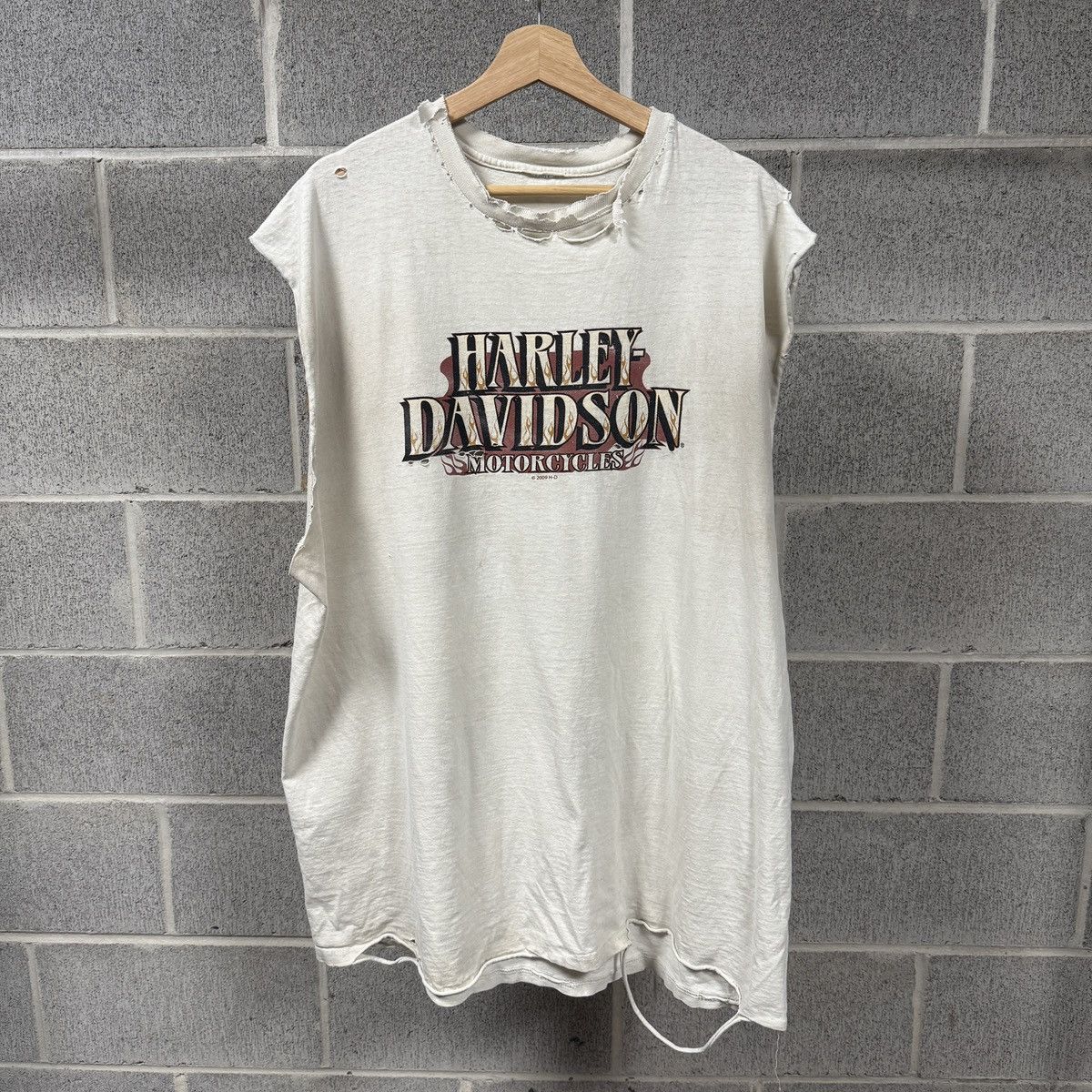 Harley Davidson Harley Davidson Thrashed Faded Distressed Shirt ERD Grunge Size US XXL / EU 58 / 5 - 1 Thumbnail