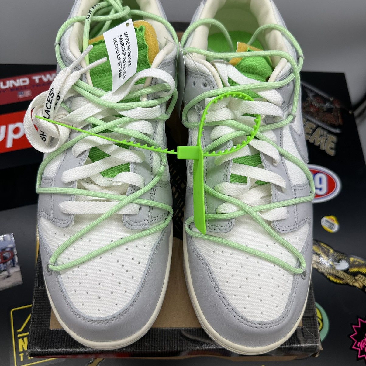 Nike × Off-White Nike Dunk Low Off-White Lot 7 Size US 11.5 / EU 44-45 - 4 Thumbnail