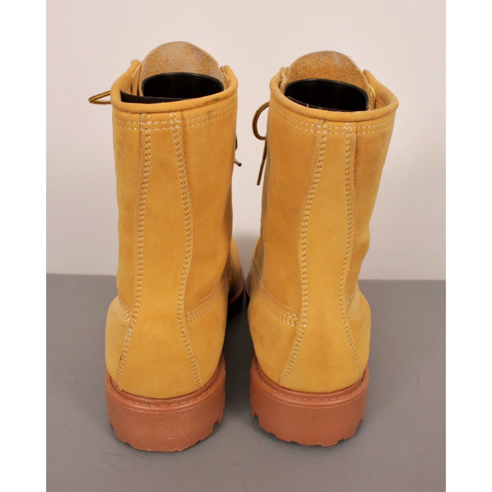 Vintage VTG Hunting Boots Watershed Boots Adult 9 Beige Outdoors Mens 1960s 1970s Vintage Original Leather Shoes/Boots Size US 9 / EU 42 - 6 Thumbnail