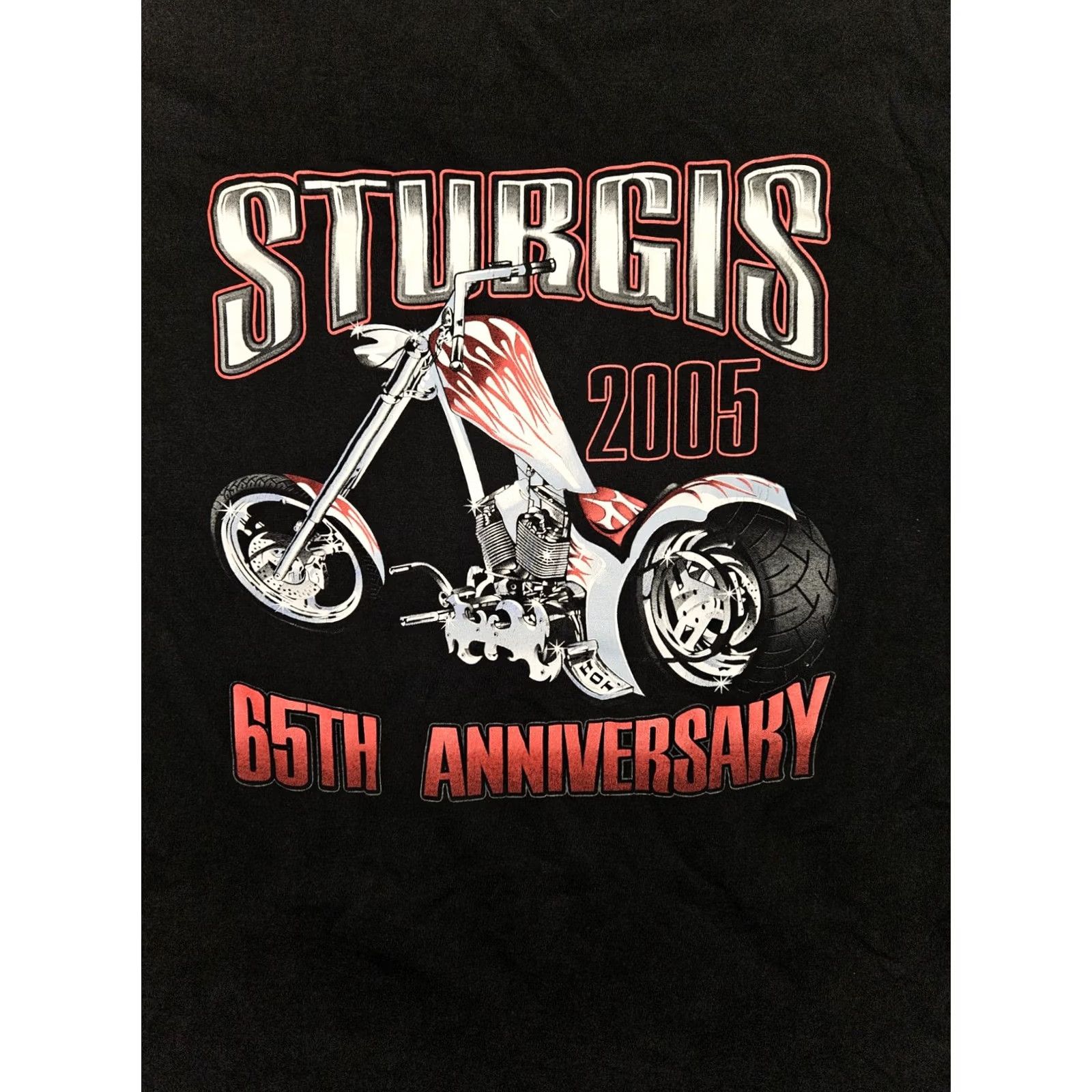 Vintage VINTAGE Sturgis 2005 T-Shirt Men's XL Black Short Sleeve 65th Anniversary Graphic Print Logo Crew Neck Biker Motorcycle Size US XL / EU 56 / 4 - 6 Thumbnail