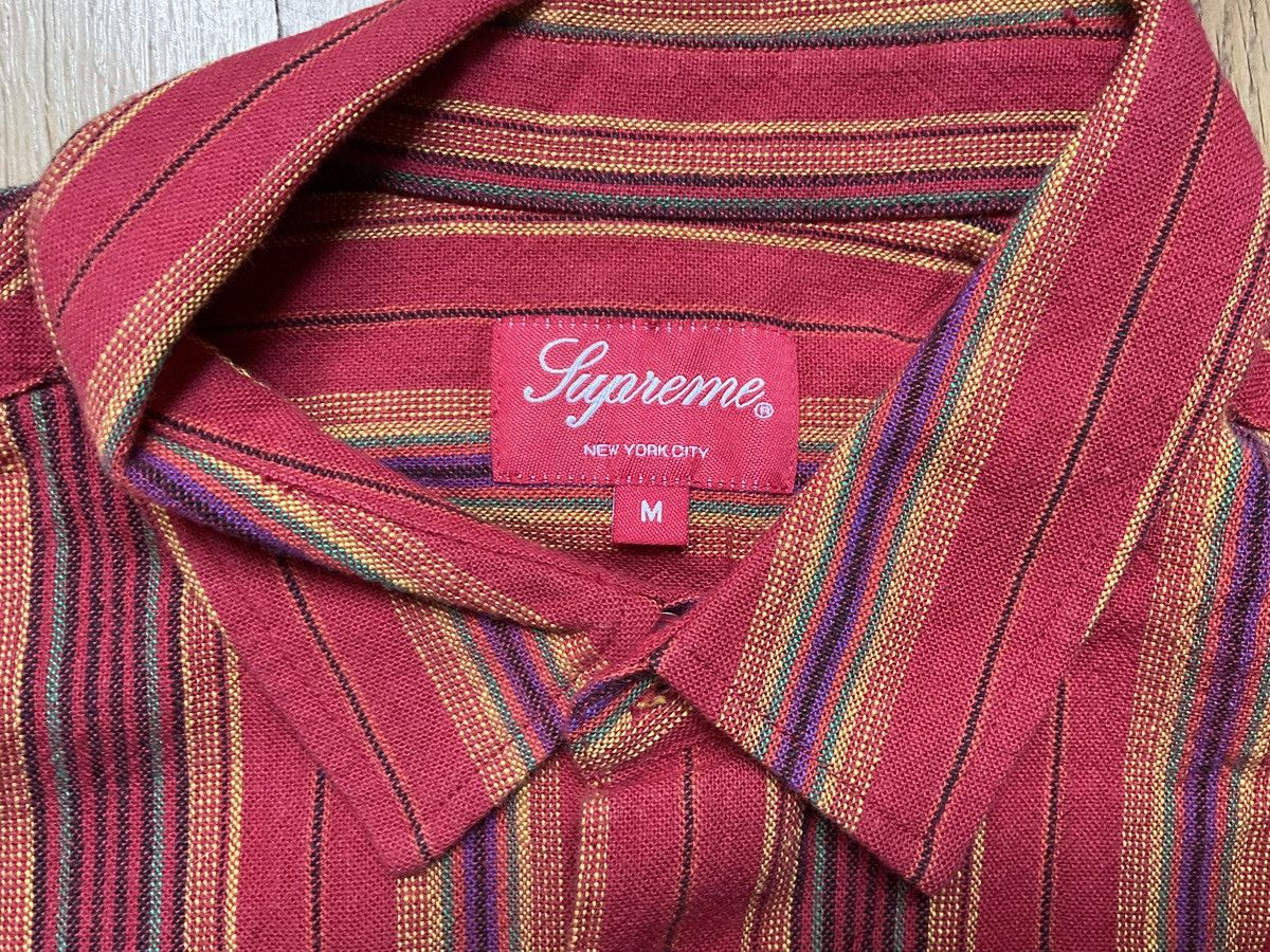 Supreme Supreme Chemise S/S Broderie Doré Stripe Size US M / EU 48-50 / 2 - 3 Thumbnail