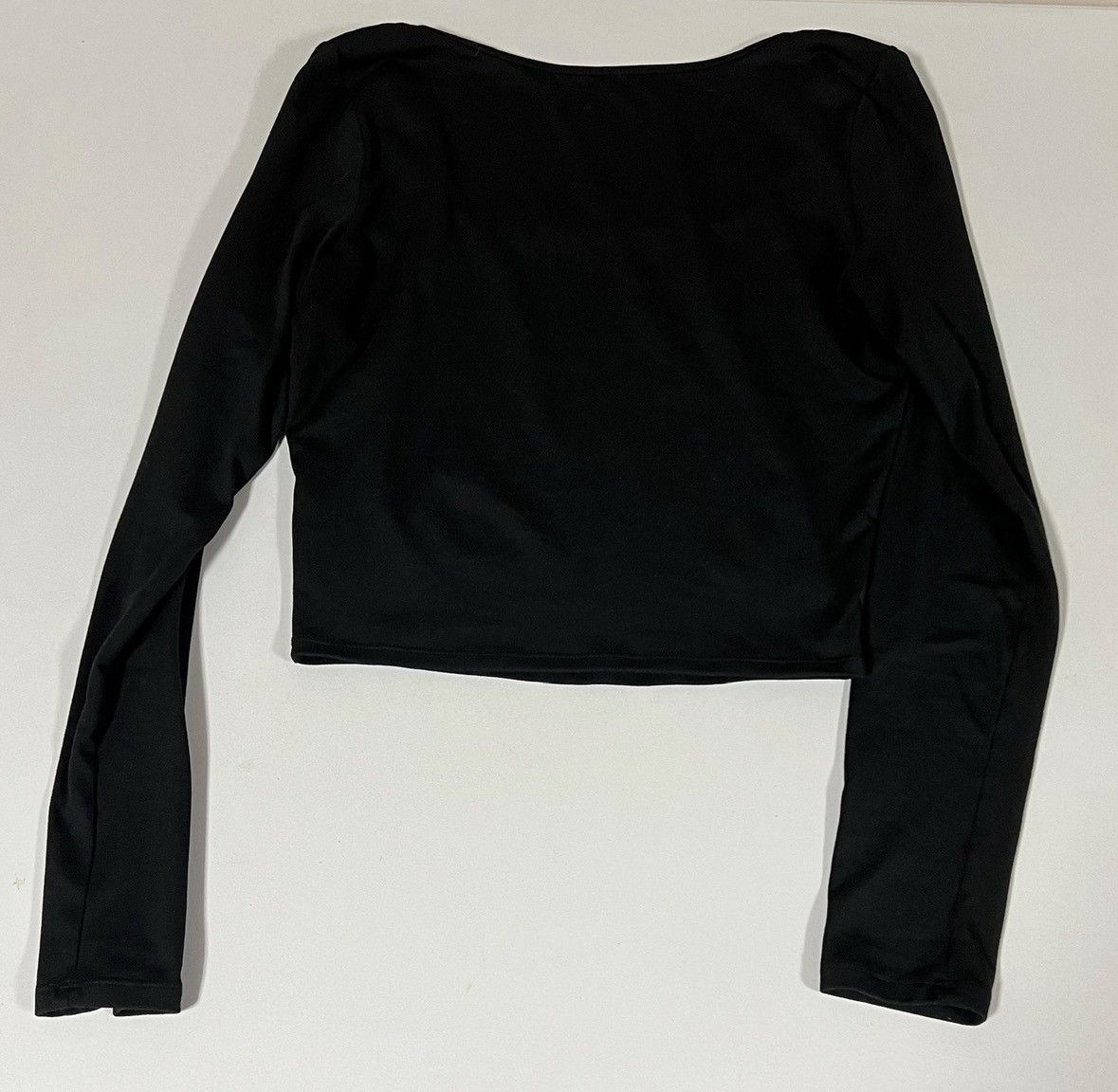 Hollister Hollister Black Square-Neck Long Sleeve Shirt Top Tee Size S Size S / US 4 / IT 40 - 3 Thumbnail