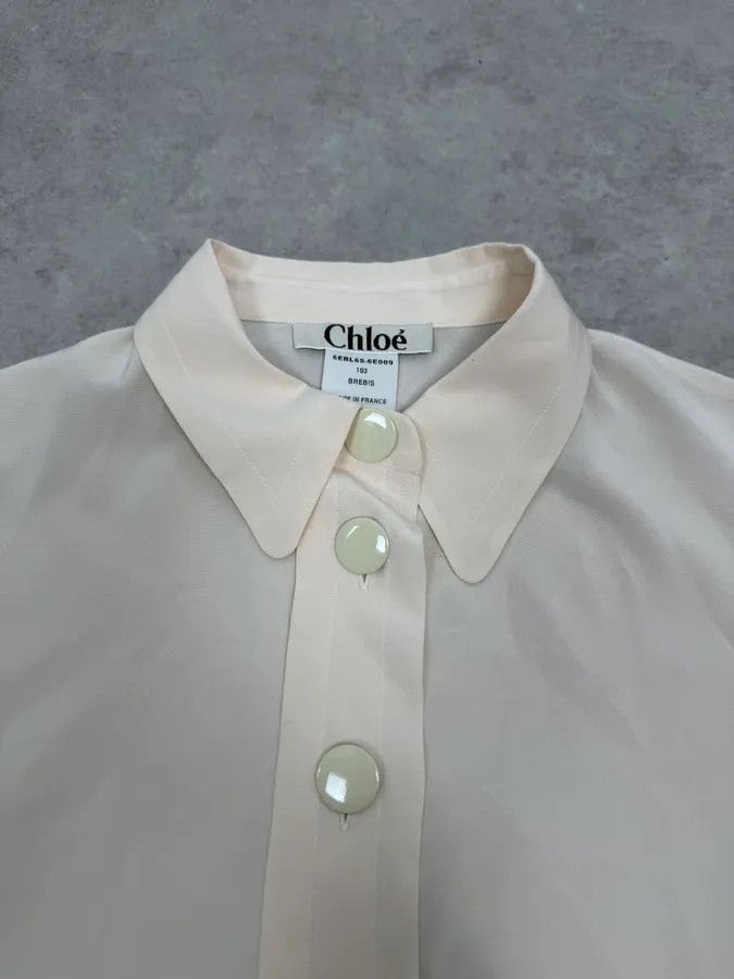 chloma Chloé Creamy Beige Buttoned Classy Shirt Size M / US 6-8 / IT 42-44 - 4 Thumbnail