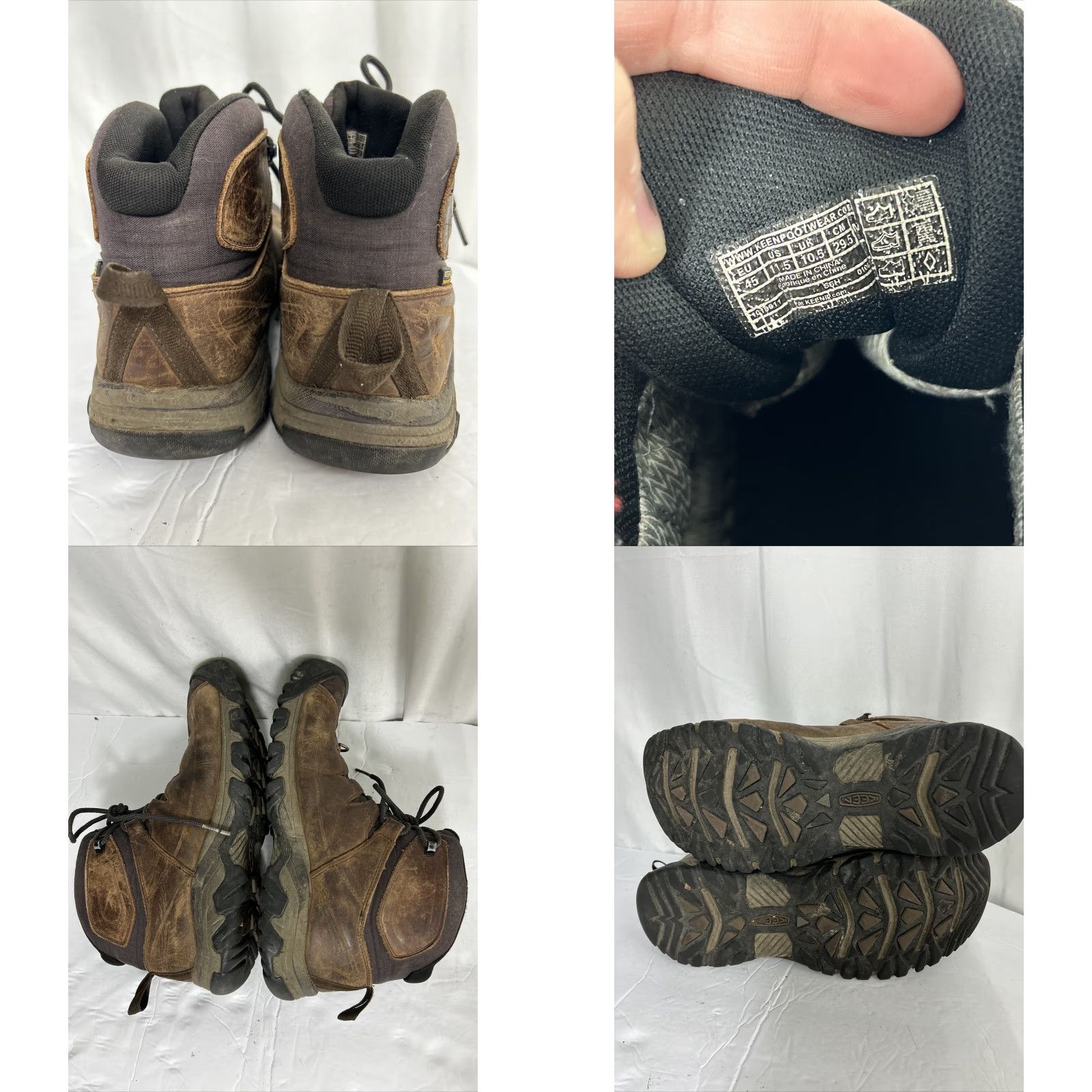KEEN KEEN Mens Boot Lace Up Waterproof Insulated 100 G Minus 20 Brown Leather 11.5(Size) Combat Shoes Mens Size US 12 / EU 45 - 9 Thumbnail