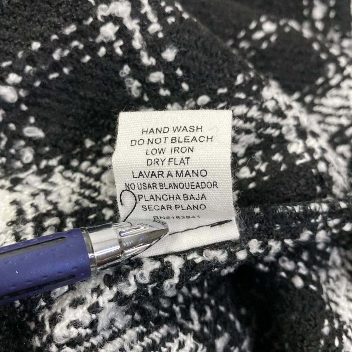 Other TIMING Shirt Jacket Womens Black/White Sz M Plaid Wool NWT Size M / US 6-8 / IT 42-44 - 7 Thumbnail