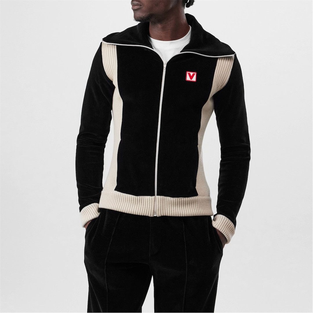 Valentino o1g2r1mq0526 Chez High-Neck Chenille Softshell Jacket Size US M / EU 48-50 / 2 - 4 Thumbnail