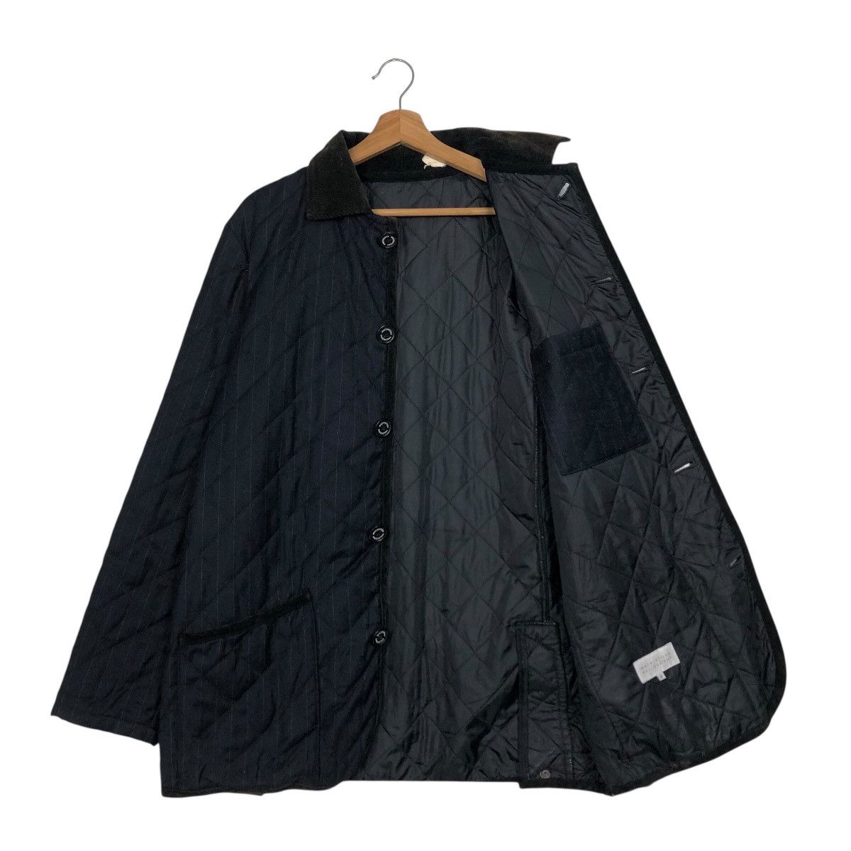 Mackintosh Men’s Quilted Coat with Button Front and Corduroy Collar Size US M / EU 48-50 / 2 - 13 Thumbnail