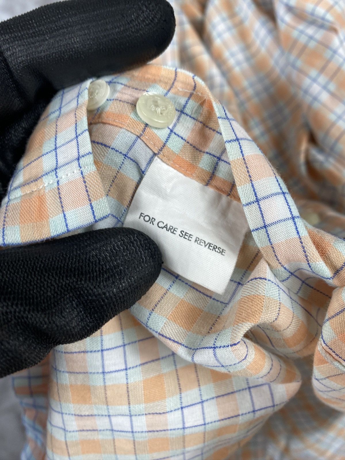 Dior Christian Dior checkered shirt embroidered logo on chest Size US M / EU 48-50 / 2 - 9 Thumbnail
