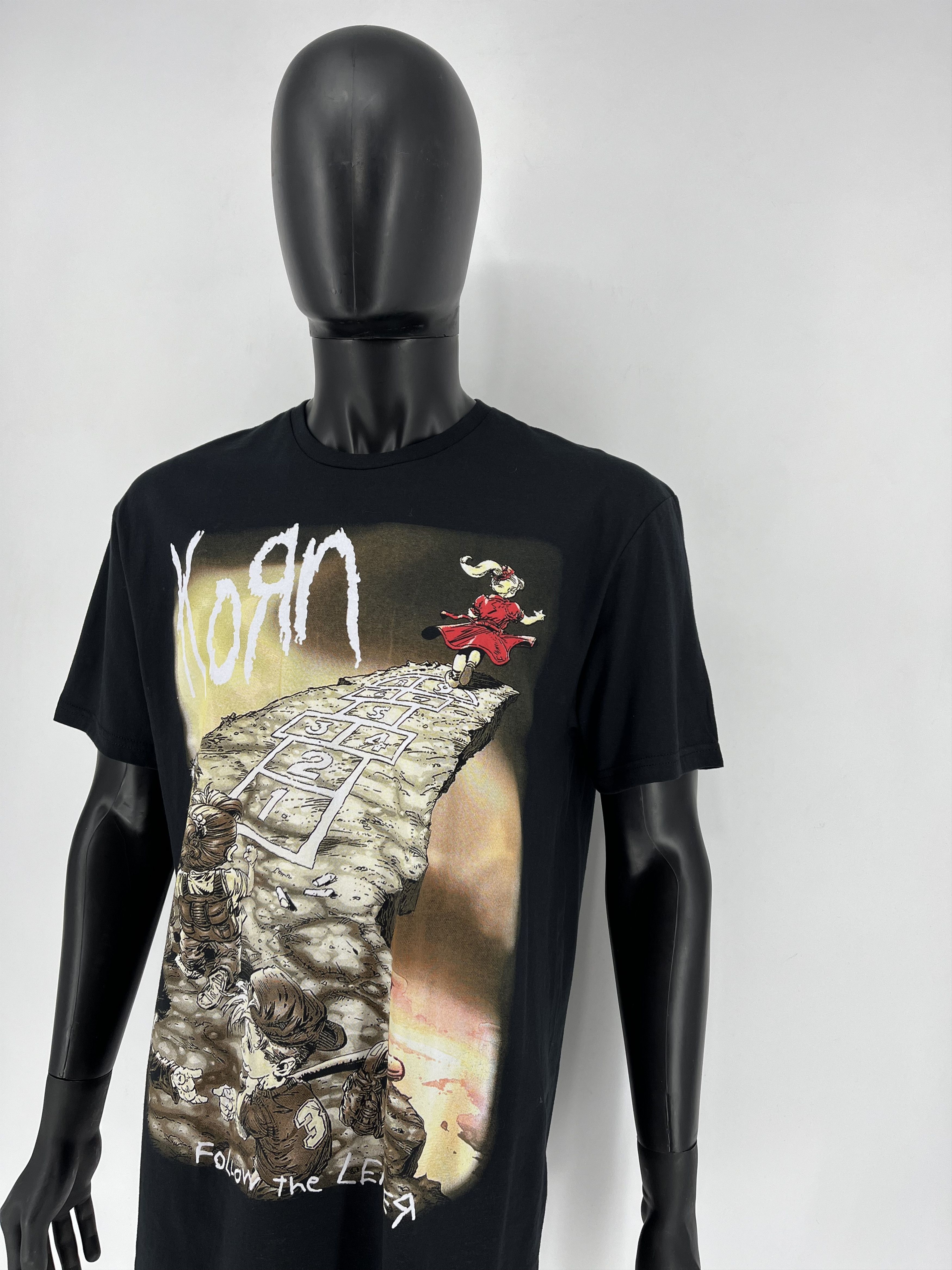Band Tees × Vintage Vintage Y2K KORN Band Tour Rock T-shirt Streetwear 90s Style Size US L / EU 52-54 / 3 - 4 Thumbnail