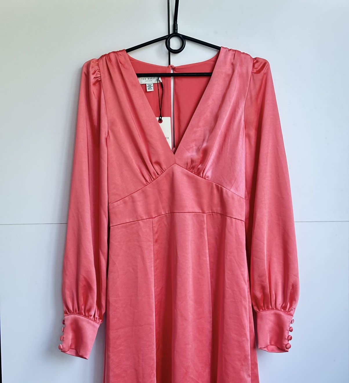 Ted Baker TED BAKER DANIIA WAISTED MIDICORAL DRESS WITH SIZE TB 0/US 4 Size XS / US 0-2 / IT 36-38 - 2 Thumbnail
