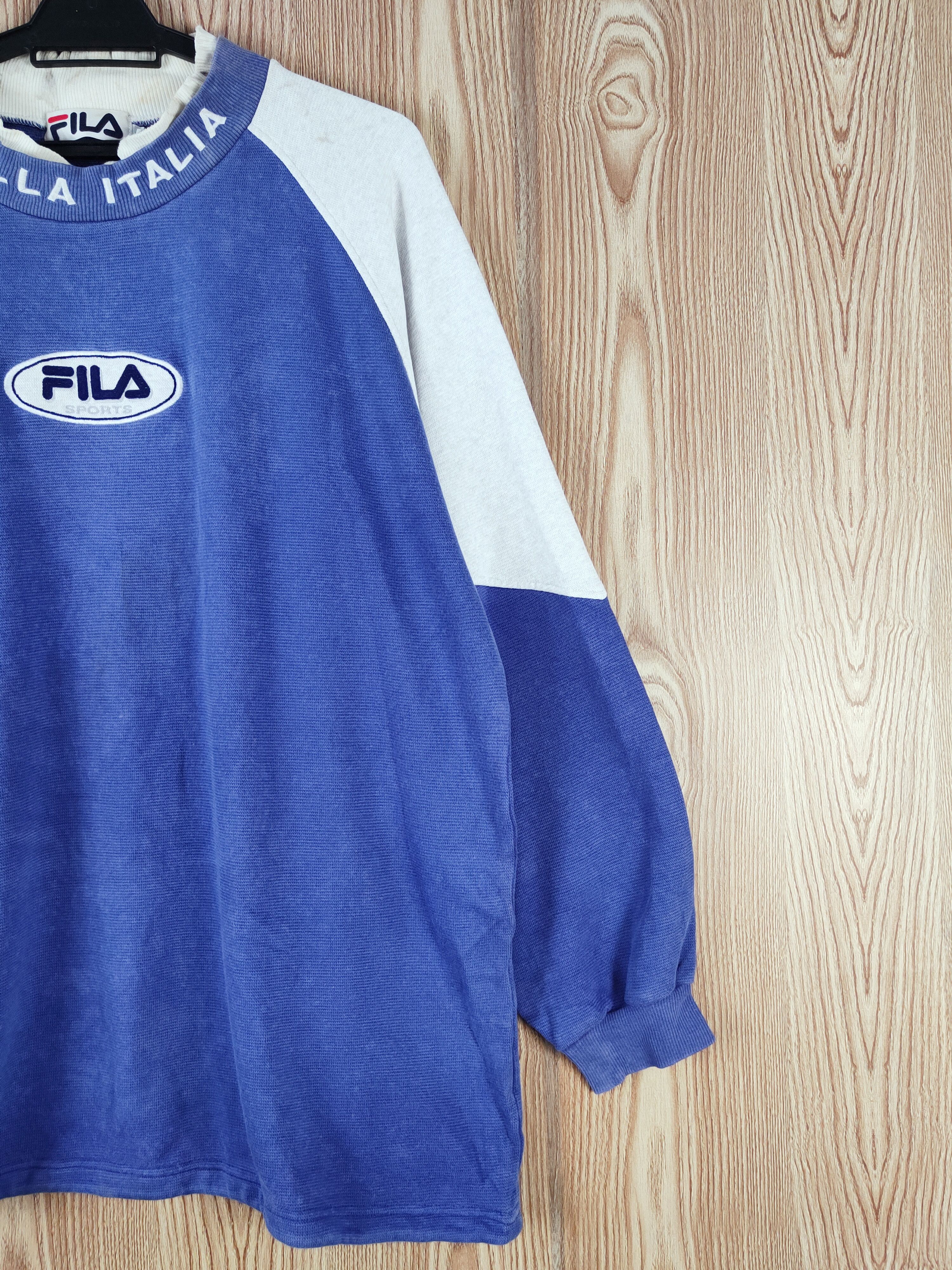 Fila × Vintage Vintage 💥 Fila Blue Sweatshirts Sweater Size US L / EU 52-54 / 3 - 7 Thumbnail