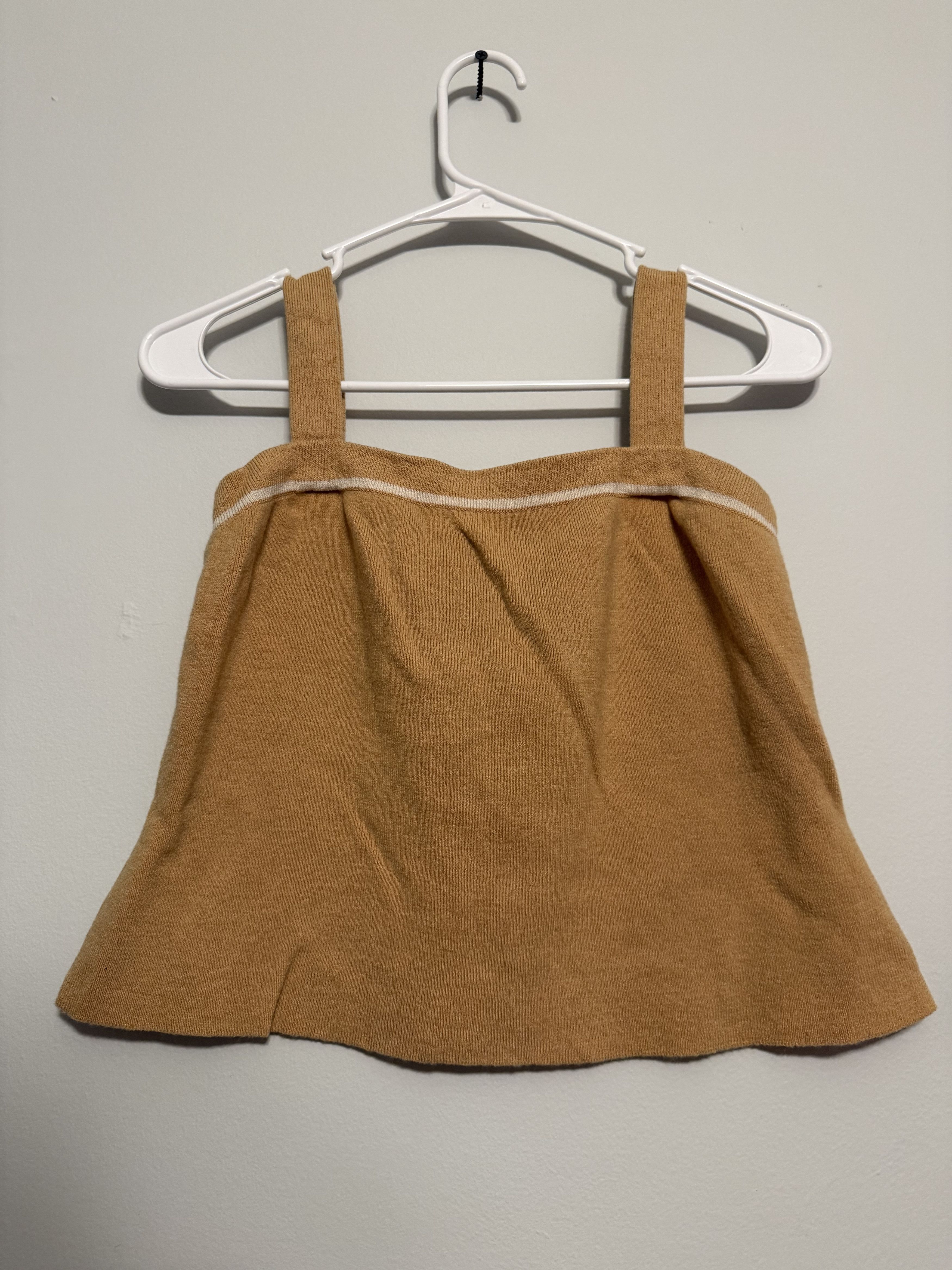 St. John Vintage-Inspired Mustard Yellow Knit Tank Top – Size M Size M / US 6-8 / IT 42-44 - 2 Thumbnail