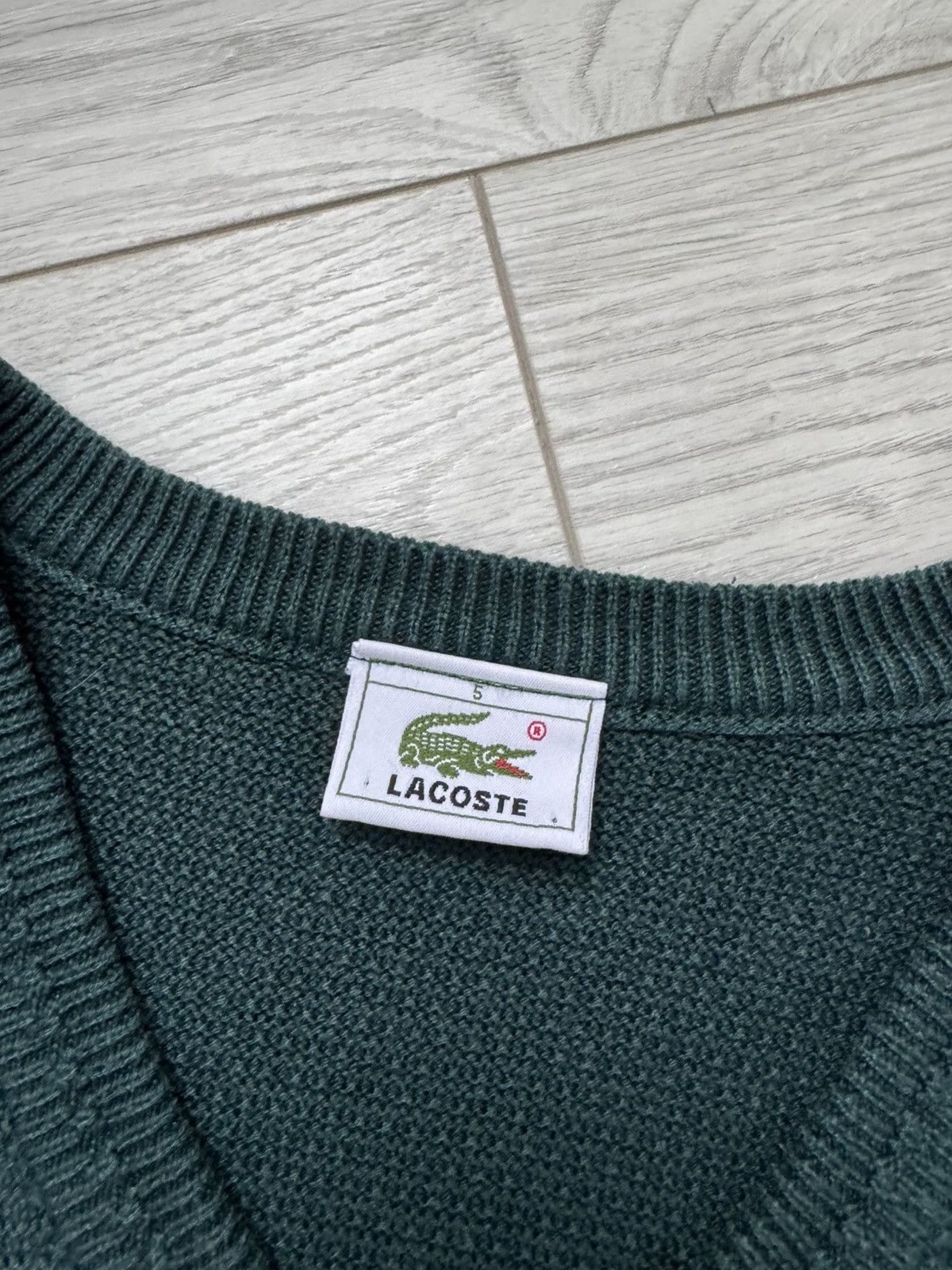 Lacoste × Vintage Vintage Lacoste Chemise V-Neck Sweater Size US L / EU 52-54 / 3 - 6 Thumbnail