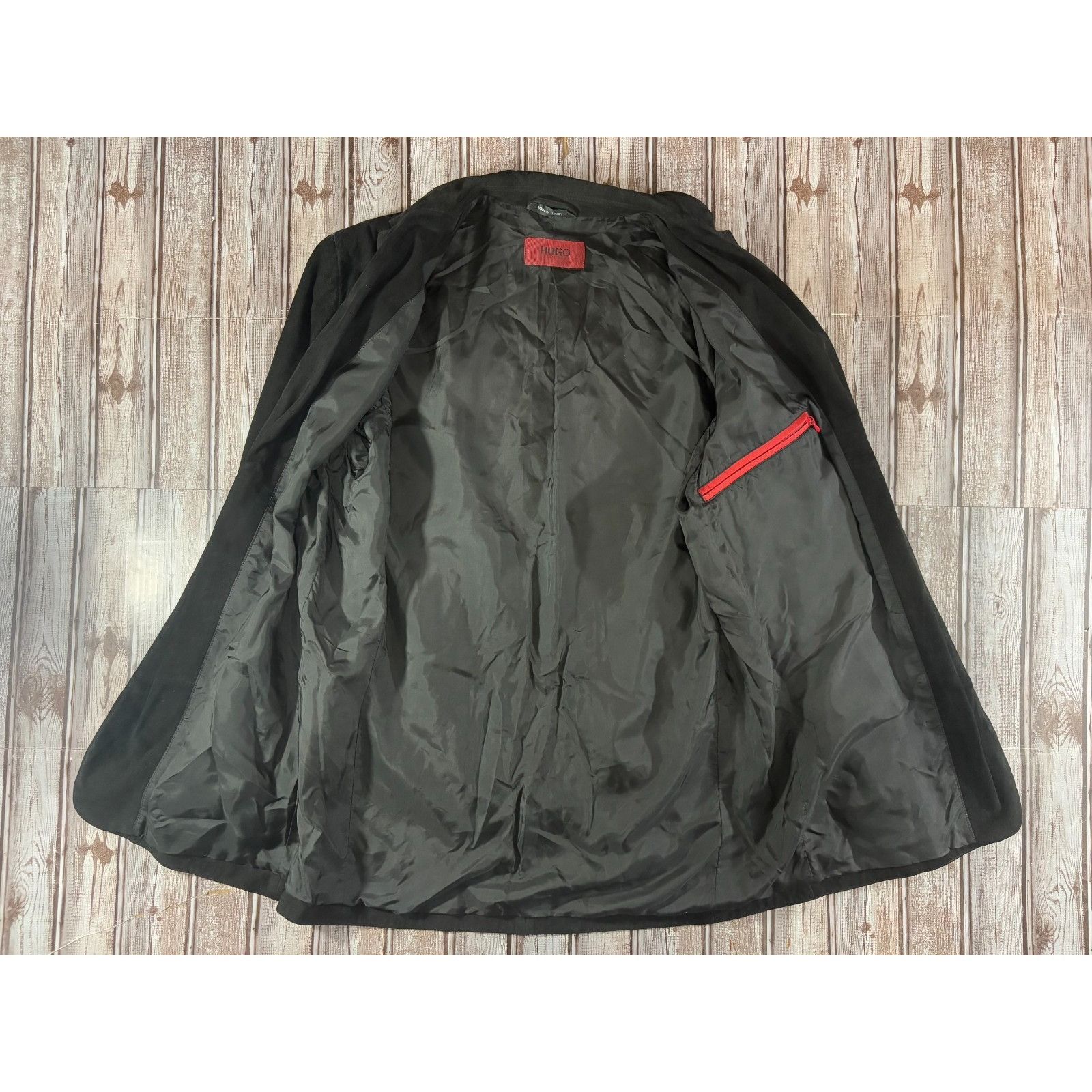 Hugo Boss Hugo Boss Louis 100% Ziegenleder / Goat Skin chore blazer ja Size 40R - 5 Thumbnail