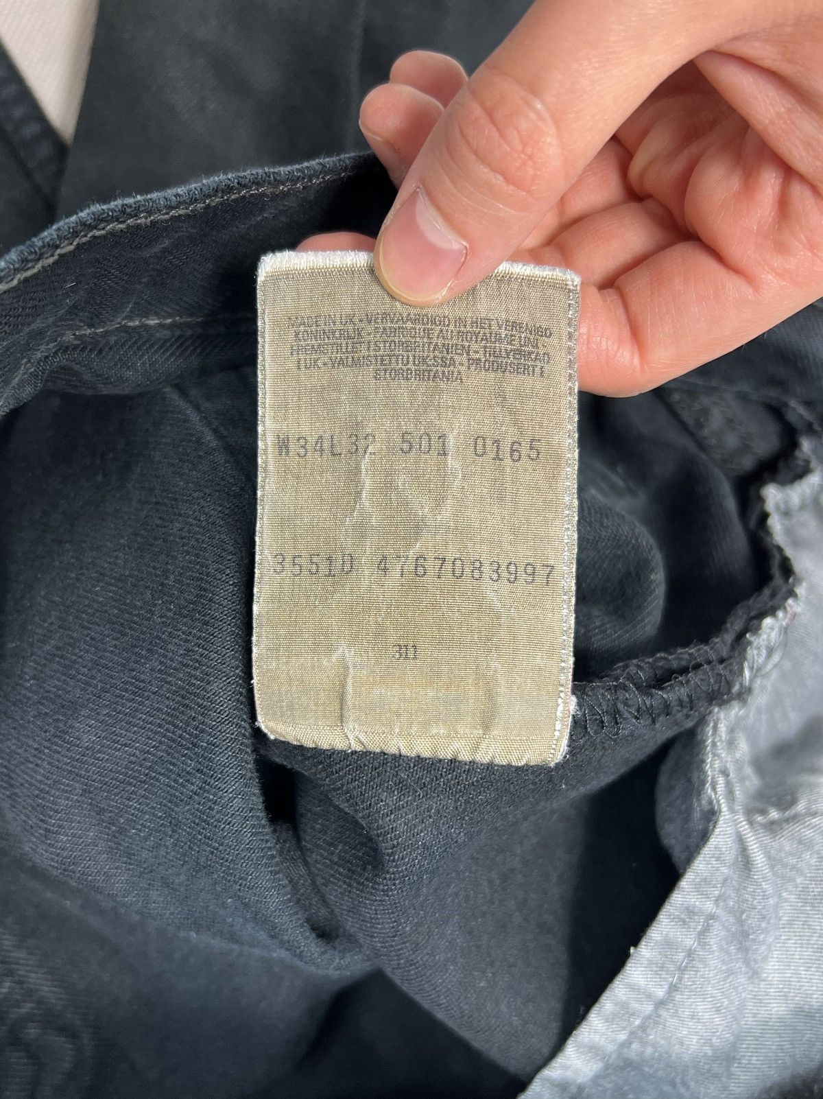 Levi's × Vintage Pants Levi’s 501 black vintage 1997 black Size US 34 / EU 50 - 3 Thumbnail