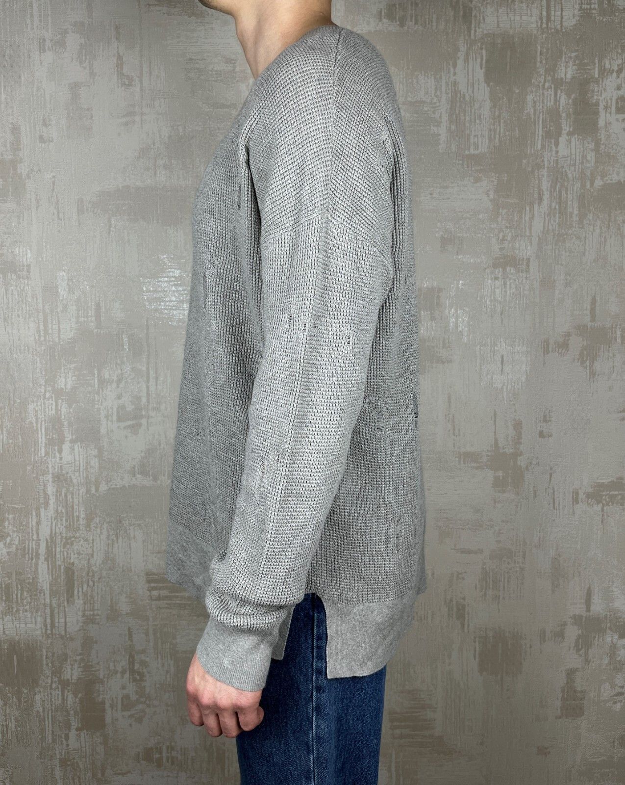 Allsaints AllSaints Forram Long Sleeve Distressed Sweater Oversized Size US L / EU 52-54 / 3 - 11 Thumbnail